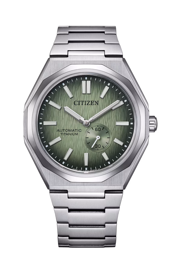 CITIZEN 星辰 Mechanical Zenshin 新鈦度系列 綠色 超級鈦機械錶 NK5020-58X
