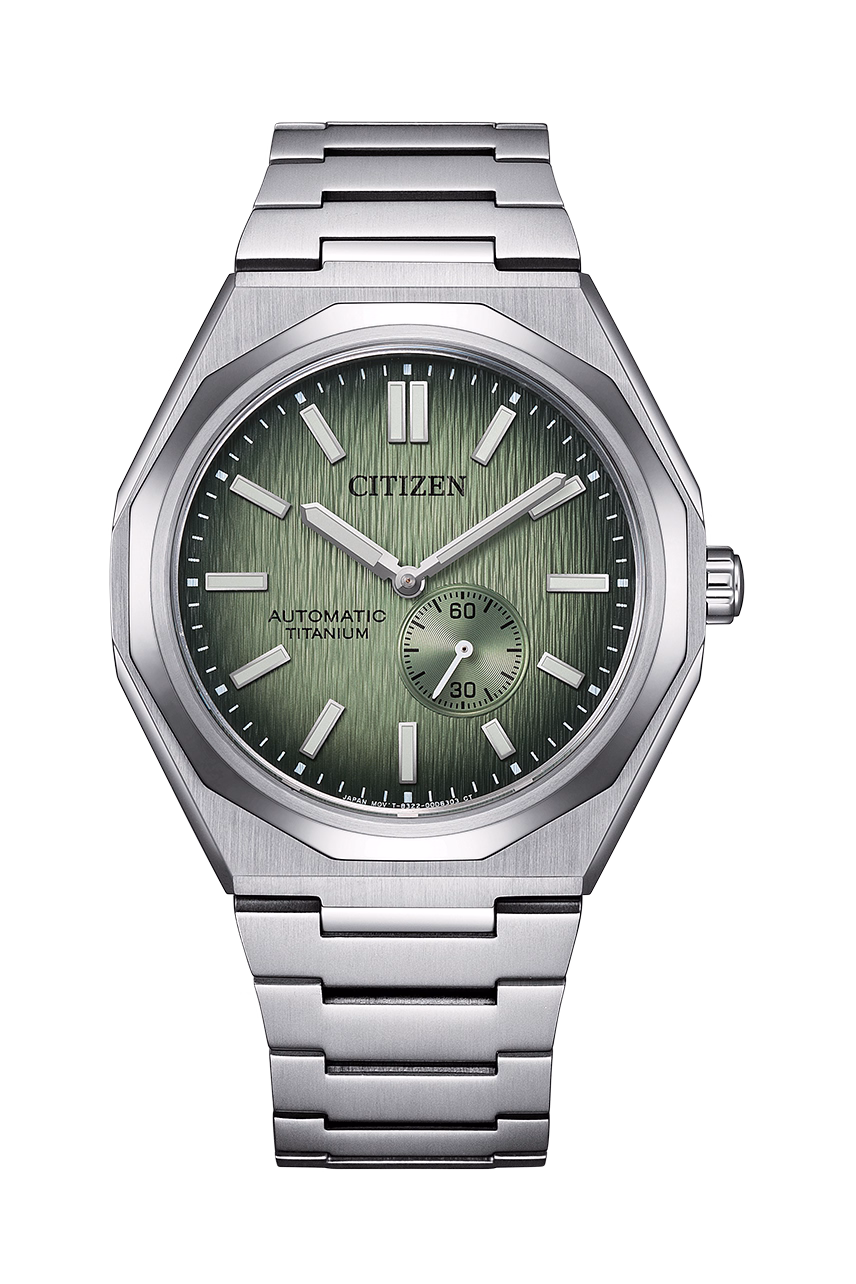 CITIZEN 星辰 Mechanical Zenshin 新鈦度系列 綠色 超級鈦機械錶 NK5020-58X