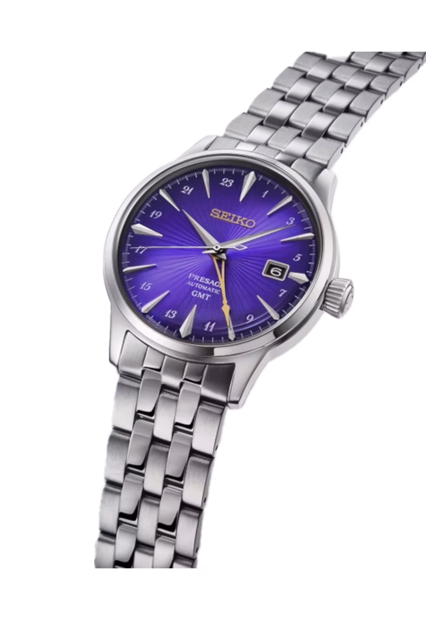 SEIKO 精工 Presage HCB006J1 145 週年紀念錶款 江戶紫光澤面盤 工藝限量機械錶 4R34-00J0P