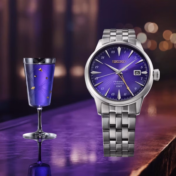 SEIKO 精工 Presage HCB006J1 145 週年紀念錶款 江戶紫光澤面盤 工藝限量機械錶 4R34-00J0P