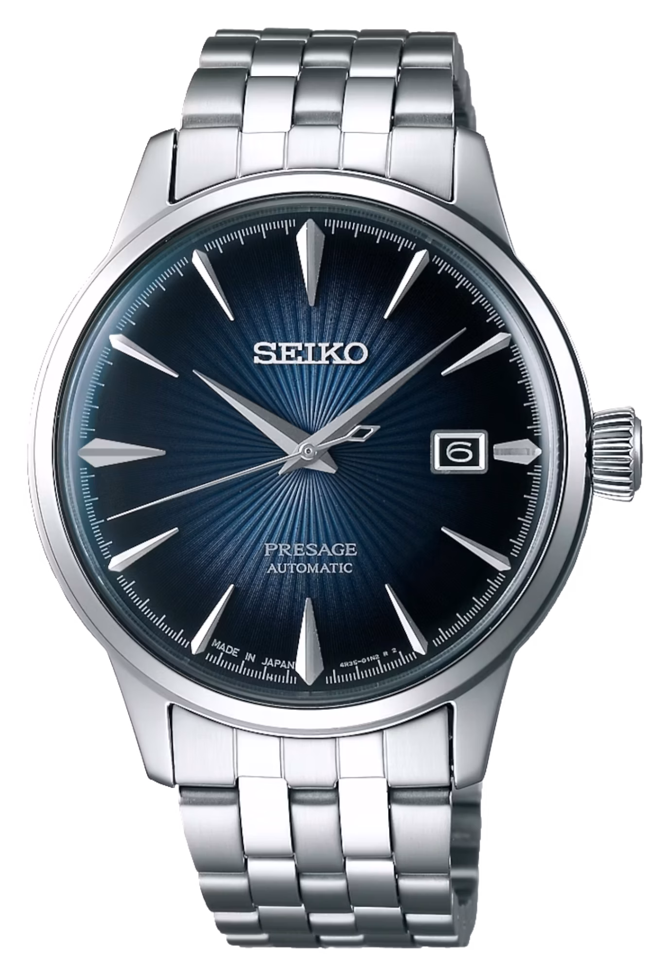 SEIKO 精工 Presage SRPB41J1 經典藍機械錶 4R35-01T0A
