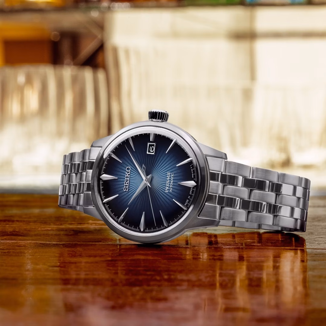SEIKO 精工 Presage SRPB41J1 經典藍機械錶 4R35-01T0A