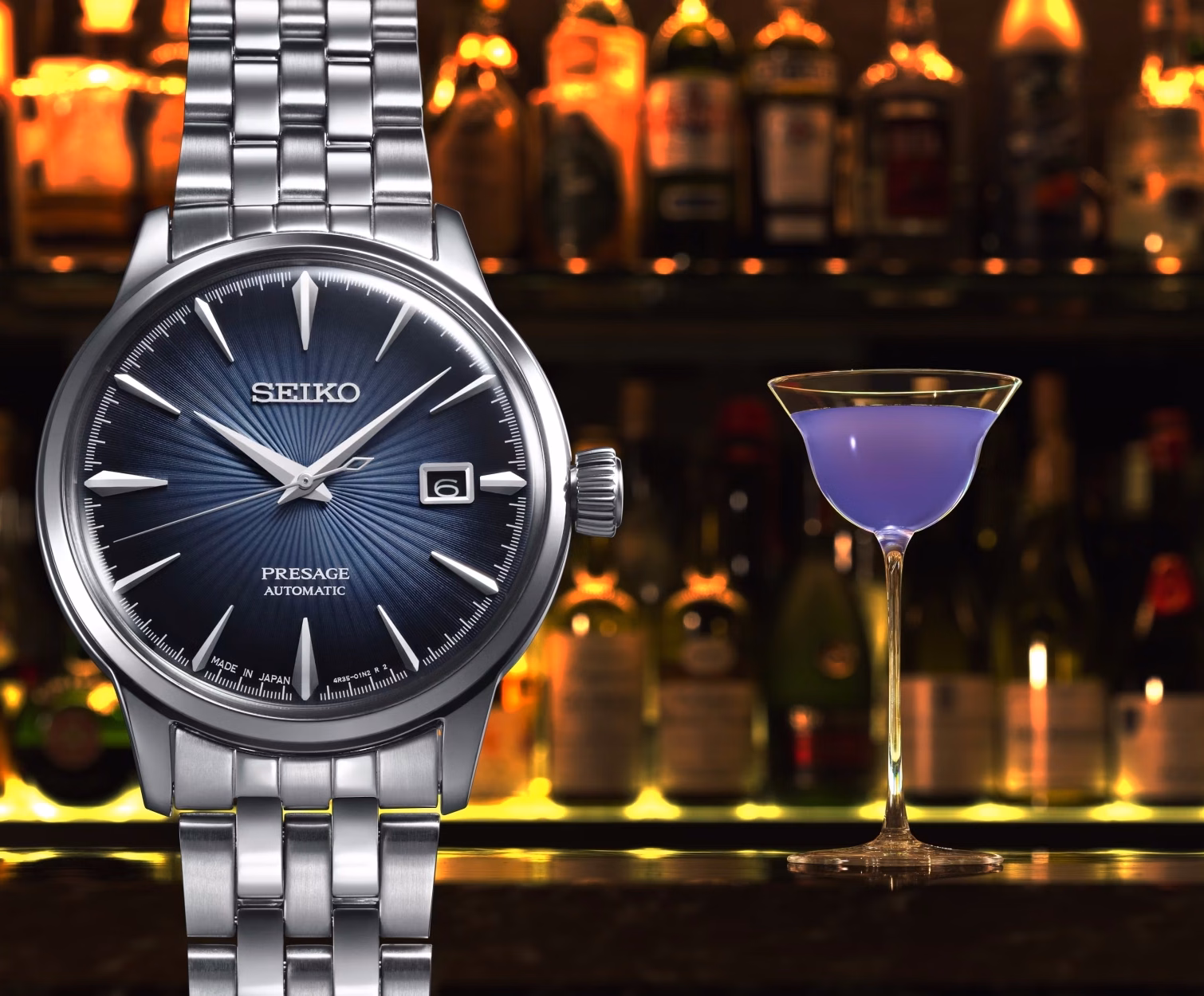 SEIKO 精工 Presage SRPB41J1 經典藍機械錶 4R35-01T0A