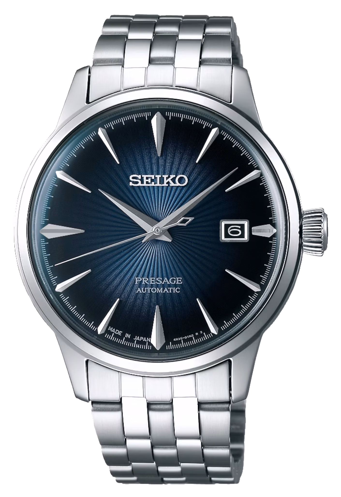 SEIKO 精工 Presage SRPB41J1 經典藍機械錶 4R35-01T0A：圖片 1