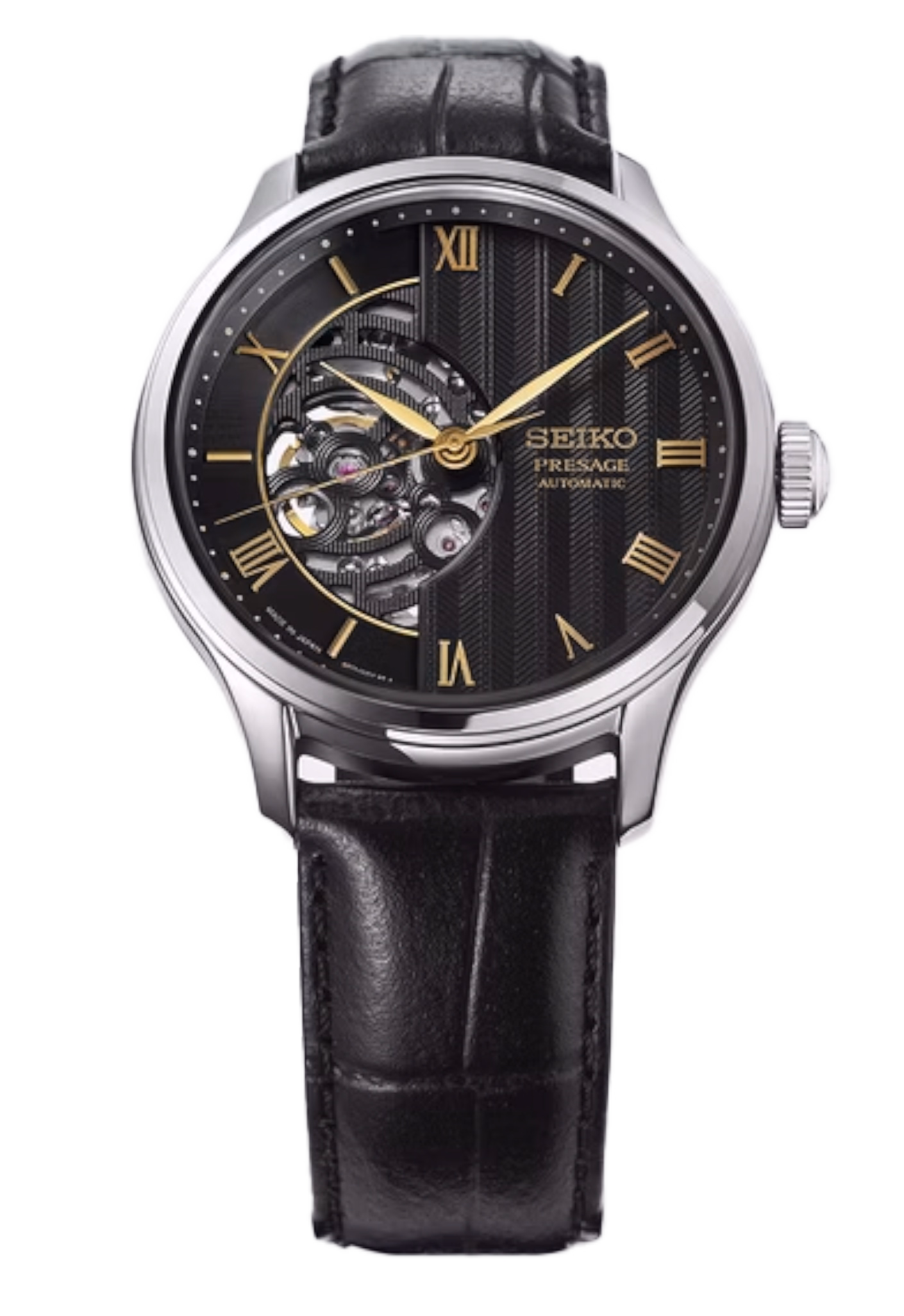 SEIKO 精工 Presage HCB008J1 黑色日式庭園 開芯機械錶 4R71-00E0C：圖片 3