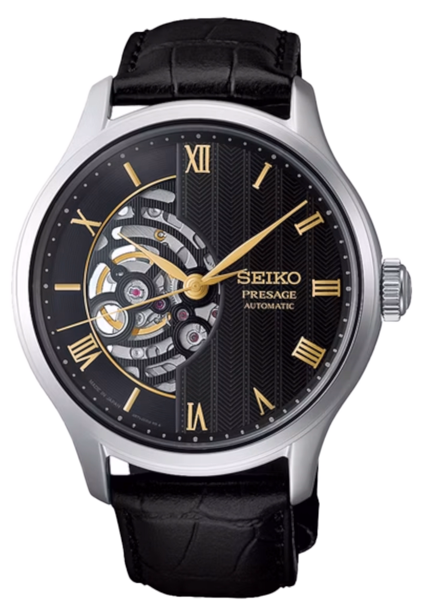 SEIKO 精工 Presage HCB008J1 黑色日式庭園 開芯機械錶 4R71-00E0C：圖片 1