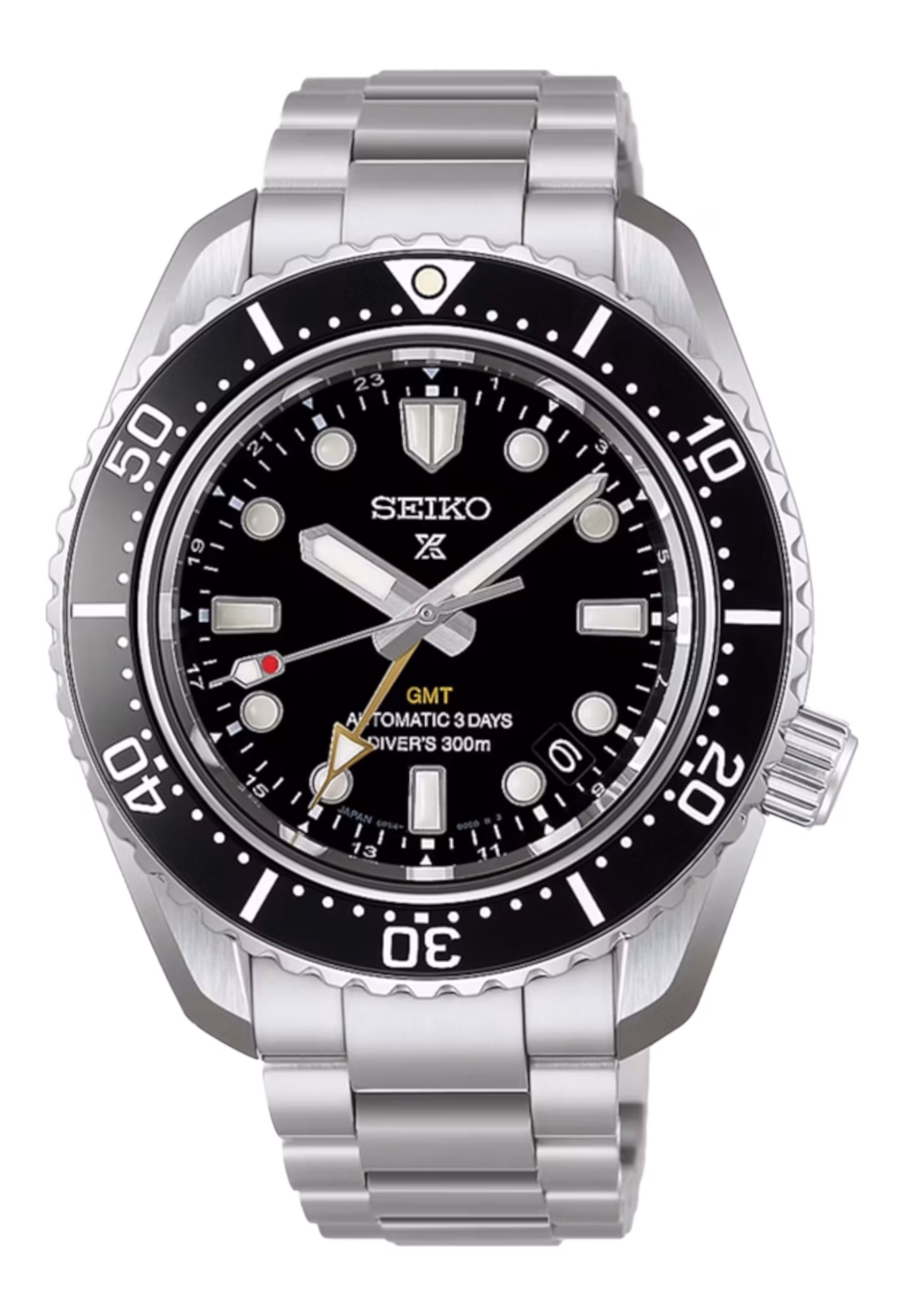SEIKO 精工 PROSPEX HBC002J1 1968 Heritage Diver's GMT雙時區 黑色 6R54-00P0D
