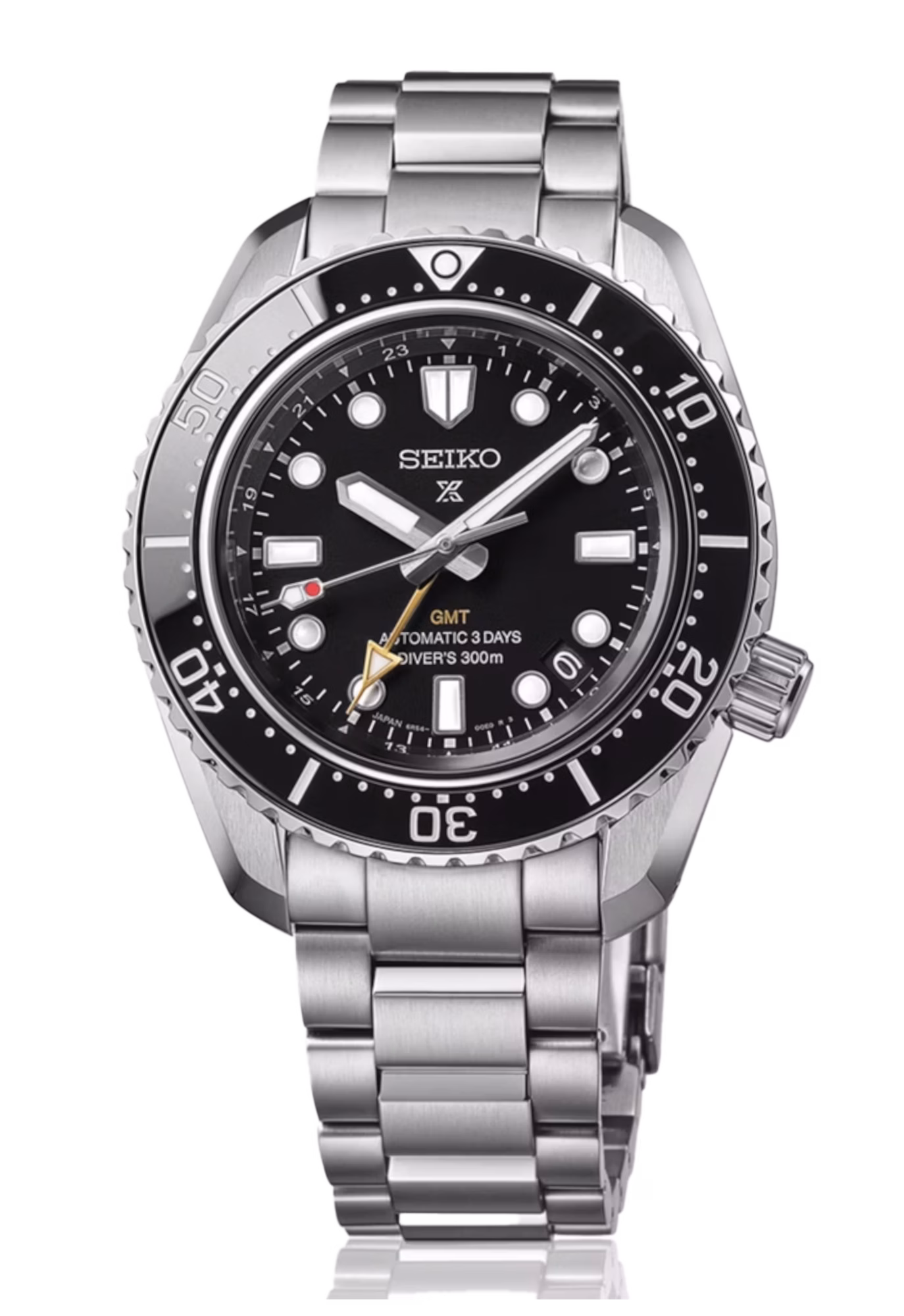 SEIKO 精工 PROSPEX HBC002J1 1968 Heritage Diver's GMT雙時區 黑色 6R54-00P0D