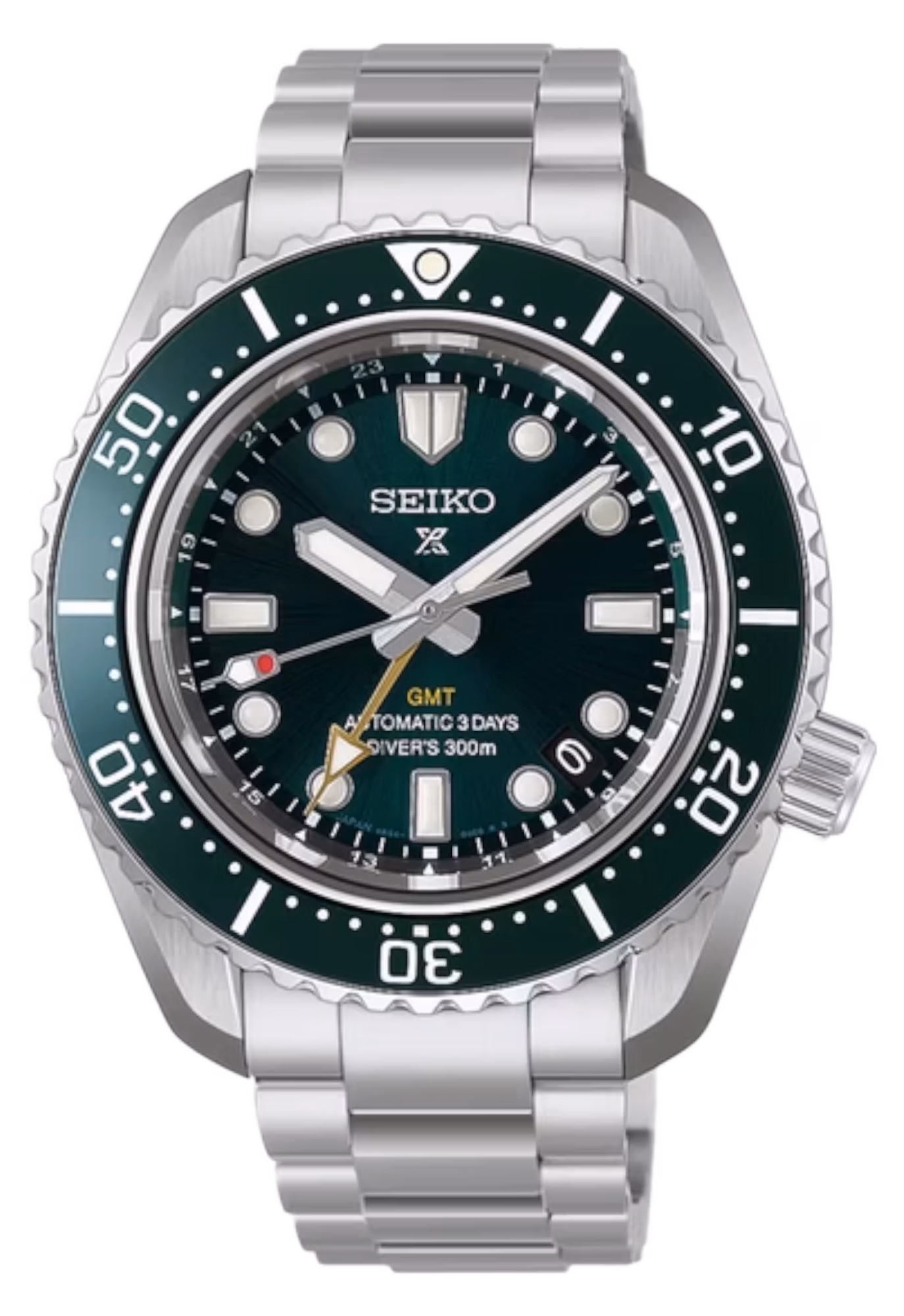 SEIKO 精工 PROSPEX HBC001J1 1968 Heritage Diver's GMT雙時區 綠色 6R54-00P0G