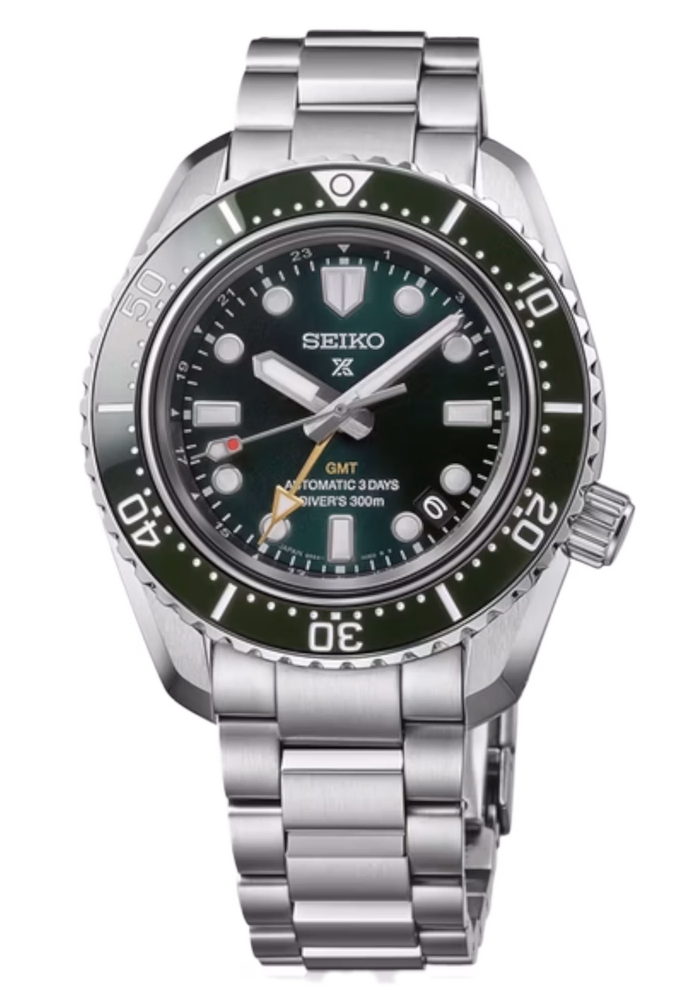 SEIKO 精工 PROSPEX HBC001J1 1968 Heritage Diver's GMT雙時區 綠色 6R54-00P0G