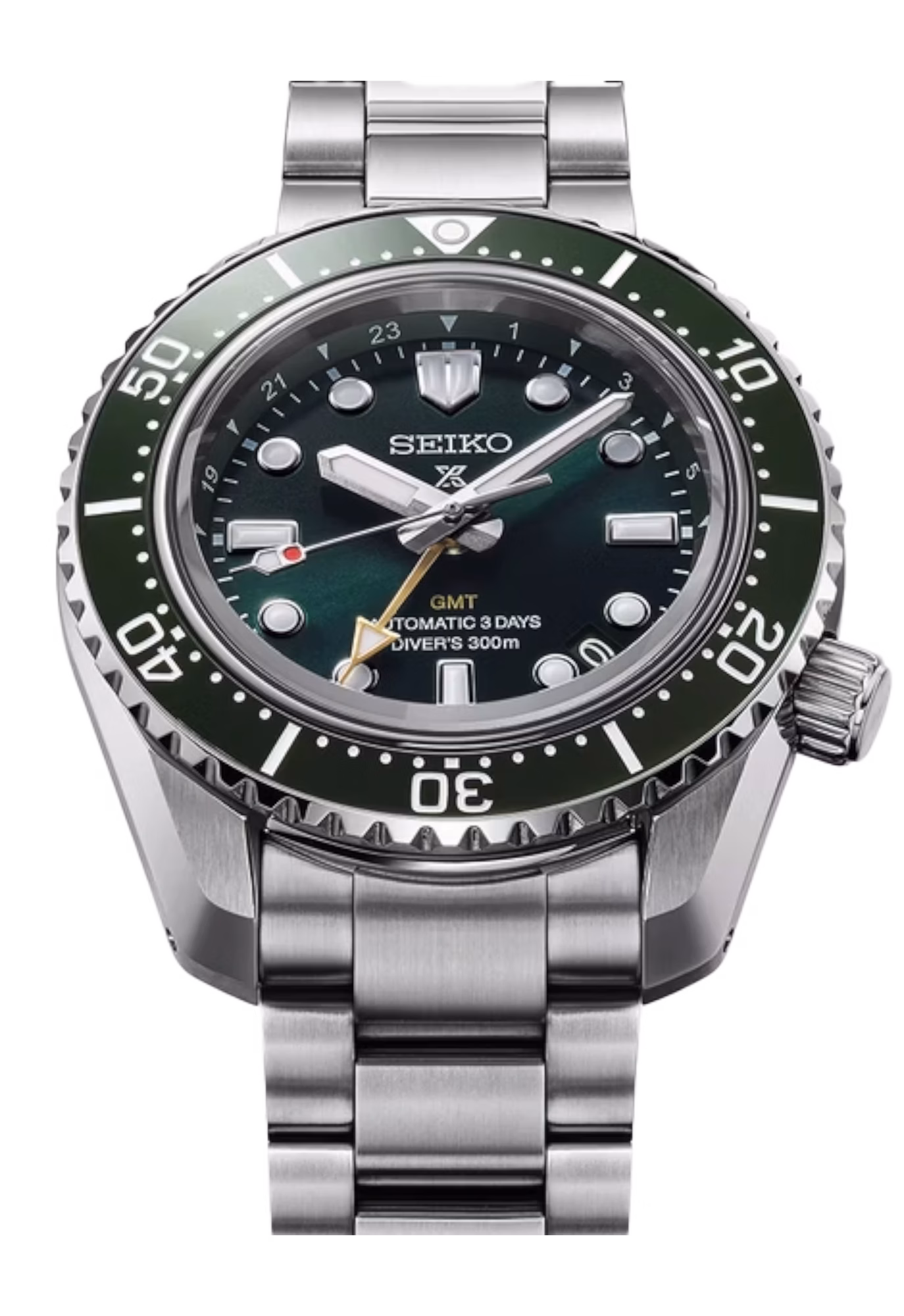 SEIKO 精工 PROSPEX HBC001J1 1968 Heritage Diver's GMT雙時區 綠色 6R54-00P0G