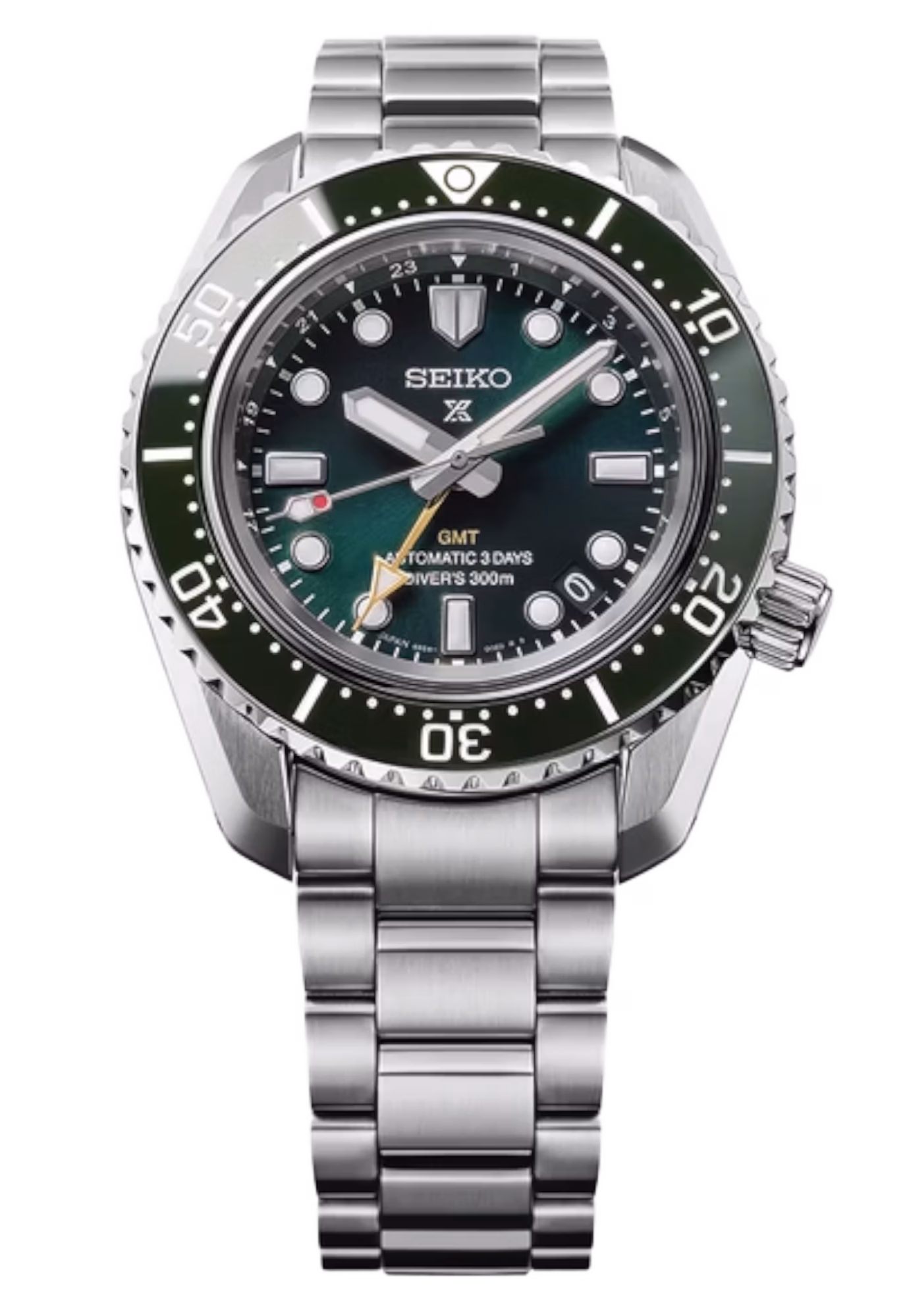 SEIKO 精工 PROSPEX HBC001J1 1968 Heritage Diver's GMT雙時區 綠色 6R54-00P0G