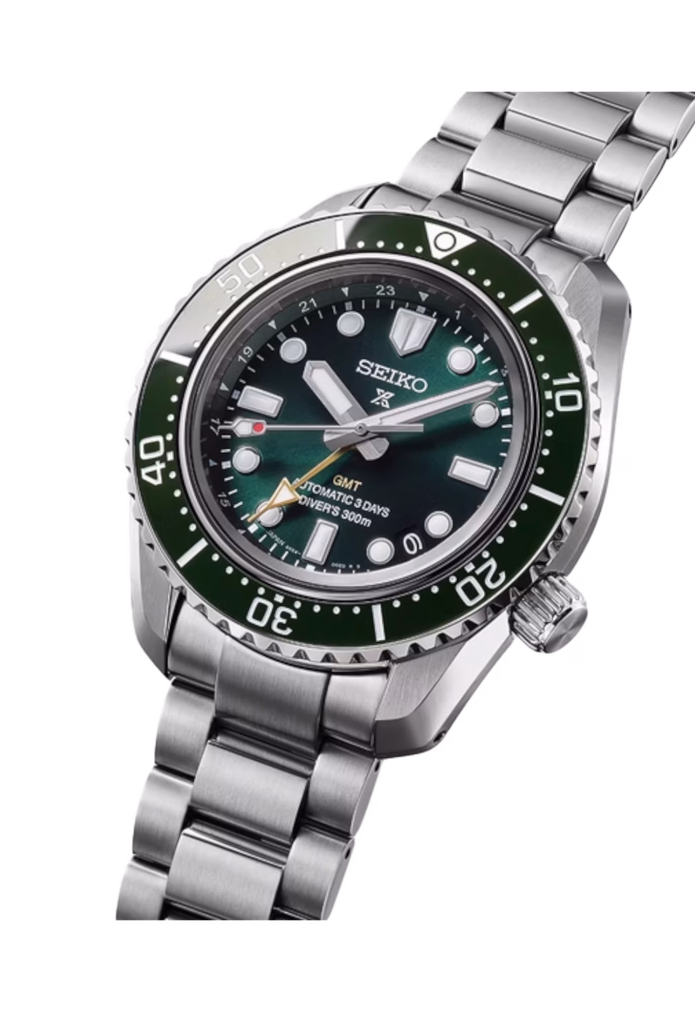 SEIKO 精工 PROSPEX HBC001J1 1968 Heritage Diver's GMT雙時區 綠色 6R54-00P0G