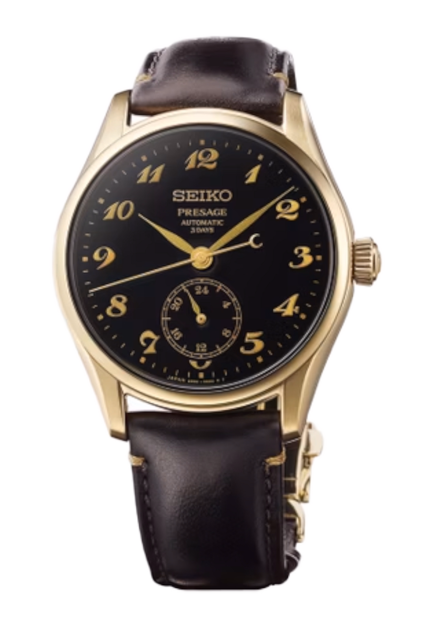 SEIKO 精工 Presage HCC006J1 經典黑金 漆藝面盤 三日鍊工藝機械錶 6R5H-00G0C：圖片 3