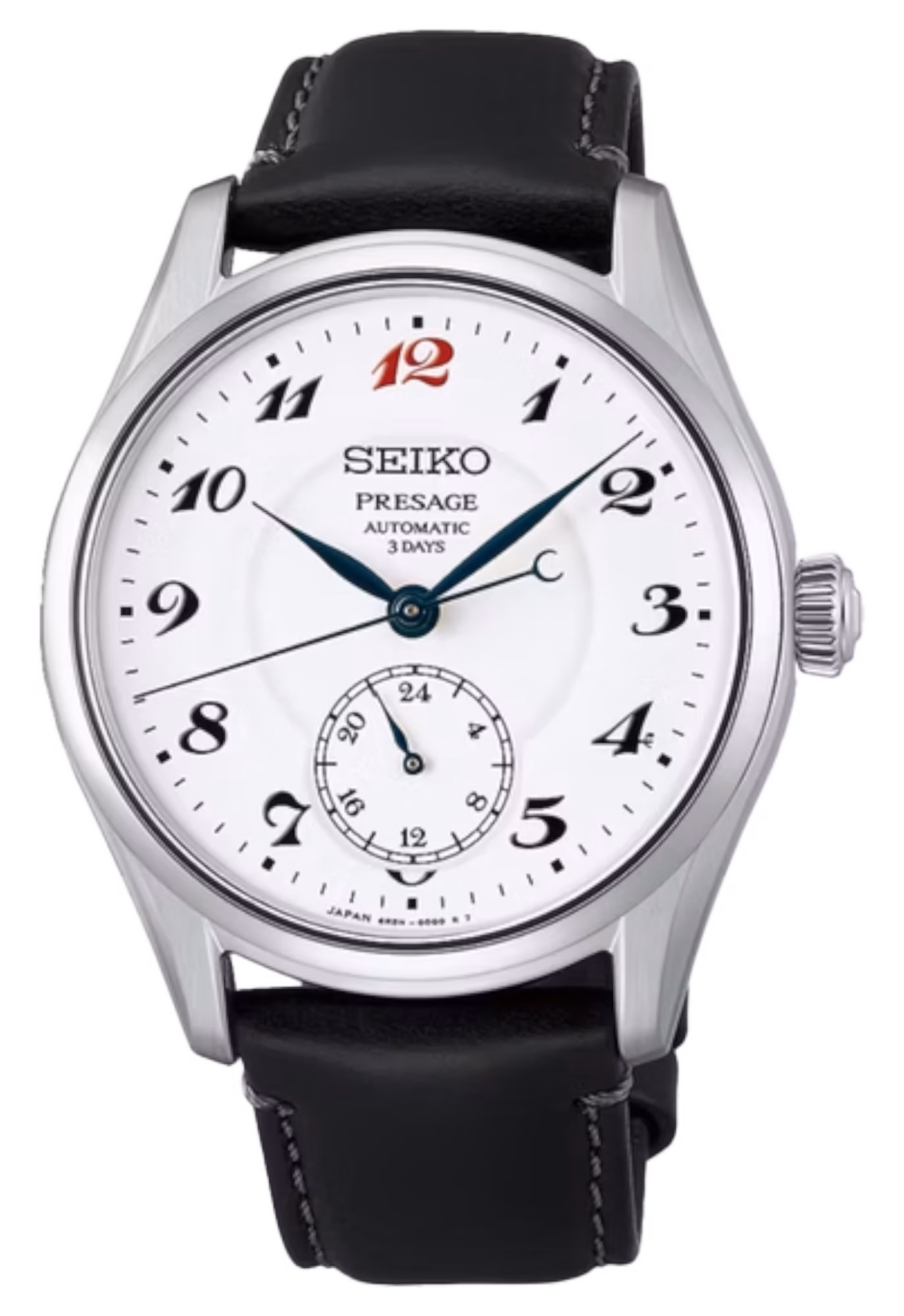 SEIKO 精工 Presage HCC005J1 紅12 珐瑯面盤 三日鍊工藝機械錶 6R5H-00H0S