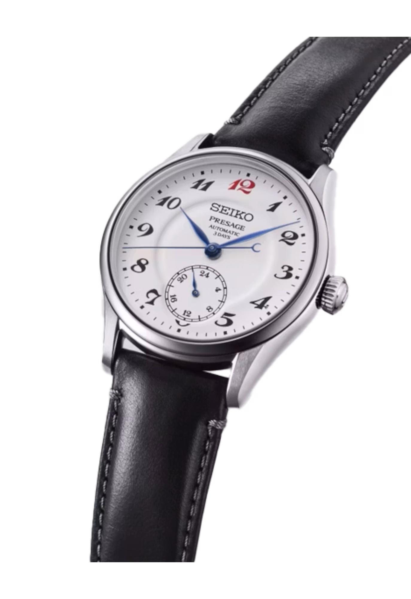 SEIKO 精工 Presage HCC005J1 紅12 珐瑯面盤 三日鍊工藝機械錶 6R5H-00H0S