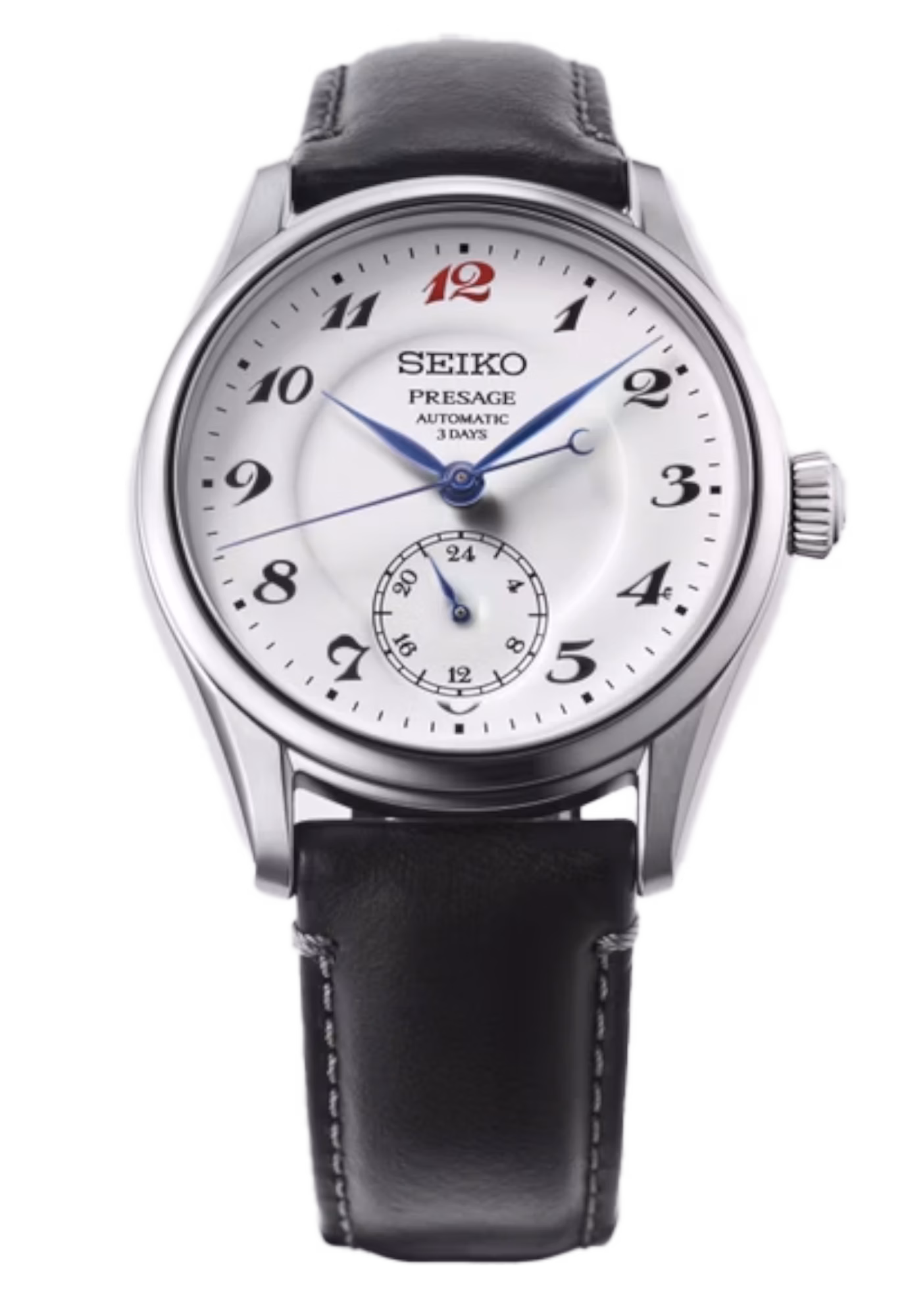 SEIKO 精工 Presage HCC005J1 紅12 珐瑯面盤 三日鍊工藝機械錶 6R5H-00H0S
