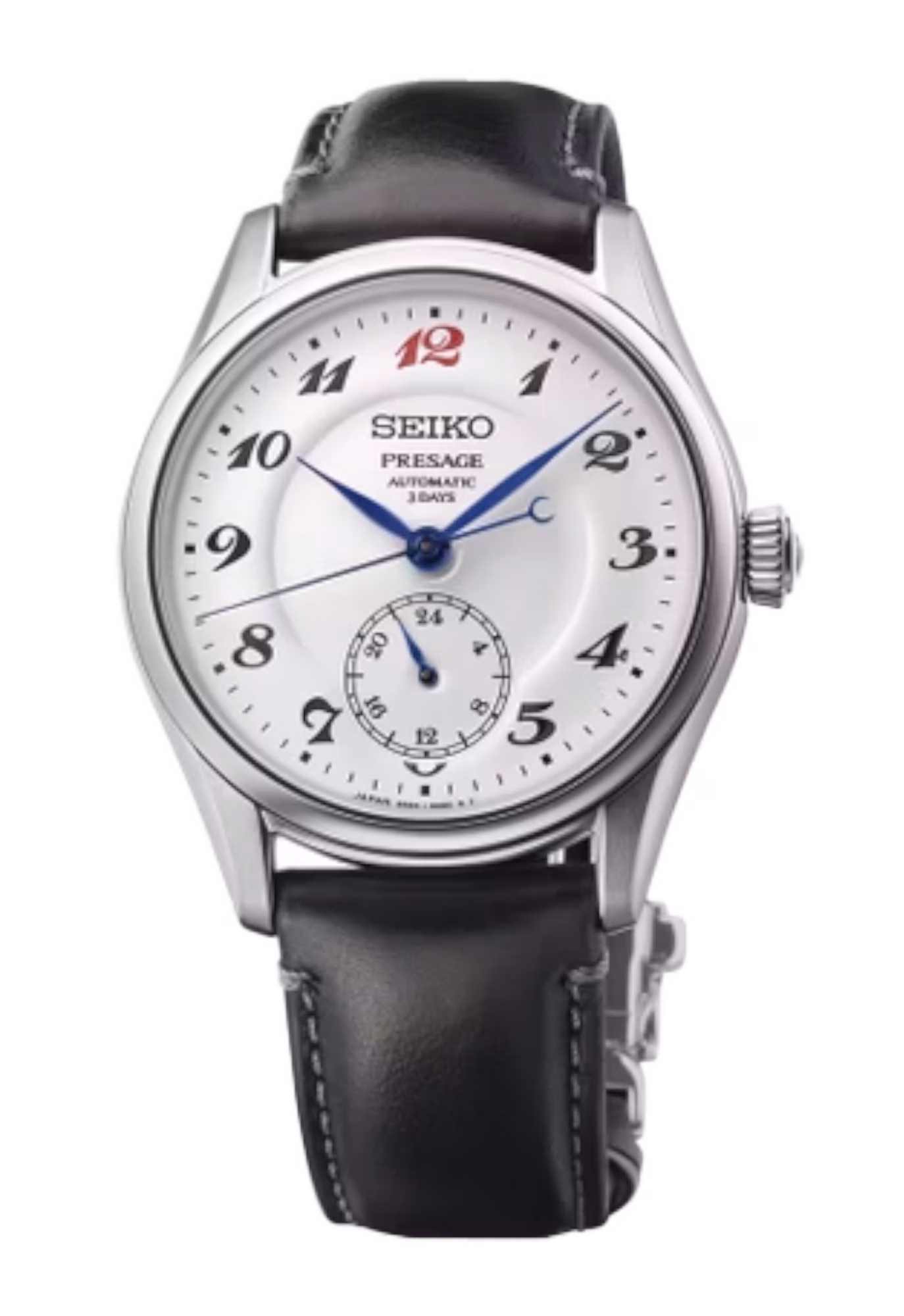 SEIKO 精工 Presage HCC005J1 紅12 珐瑯面盤 三日鍊工藝機械錶 6R5H-00H0S