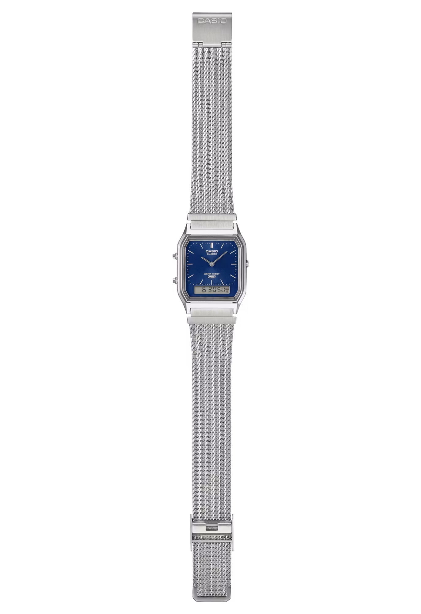 CASIO 卡西歐 AQ-230EM-2A 藍色 復古方形腕錶
