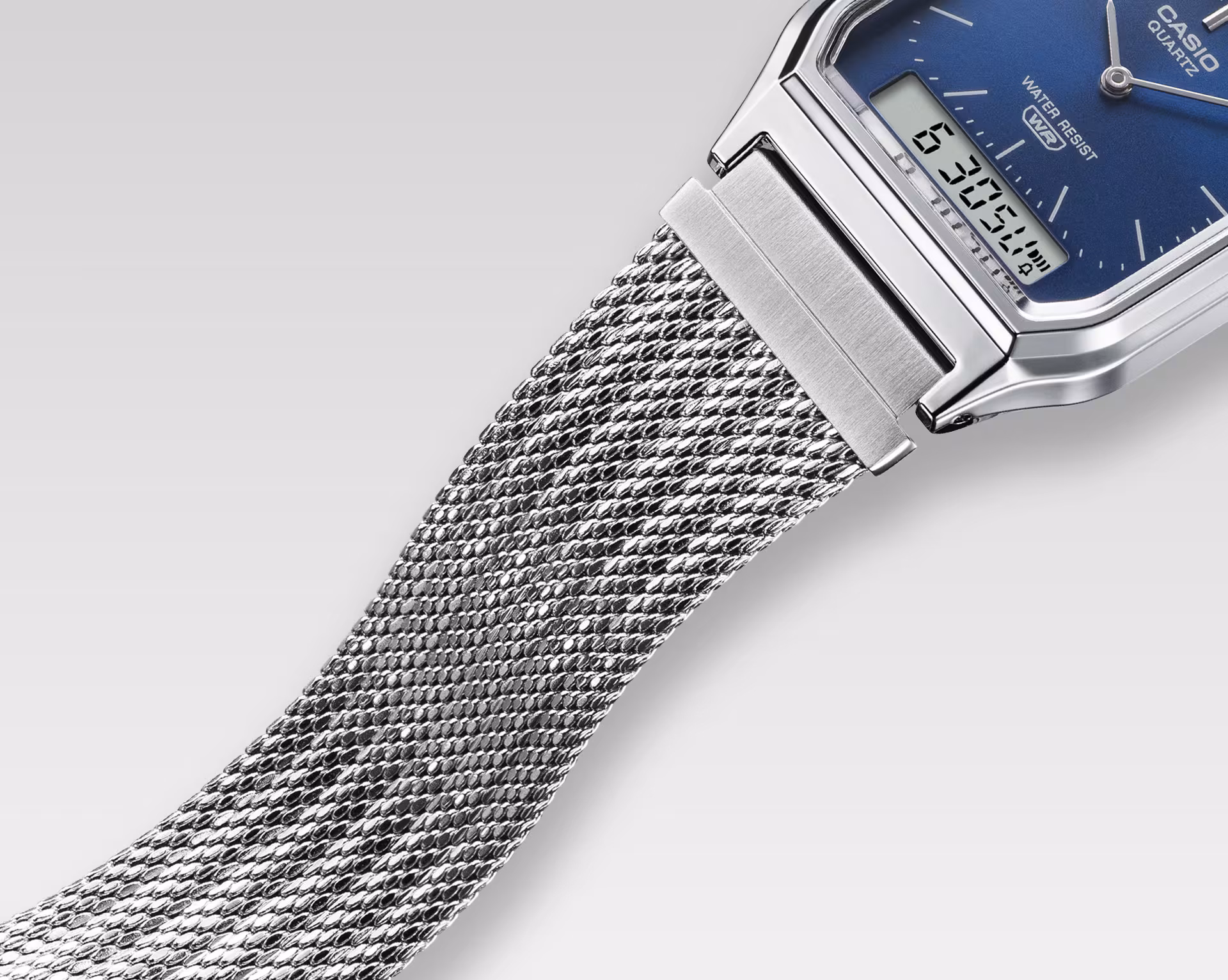 CASIO 卡西歐 AQ-230EM-7A 白色 復古方形腕錶