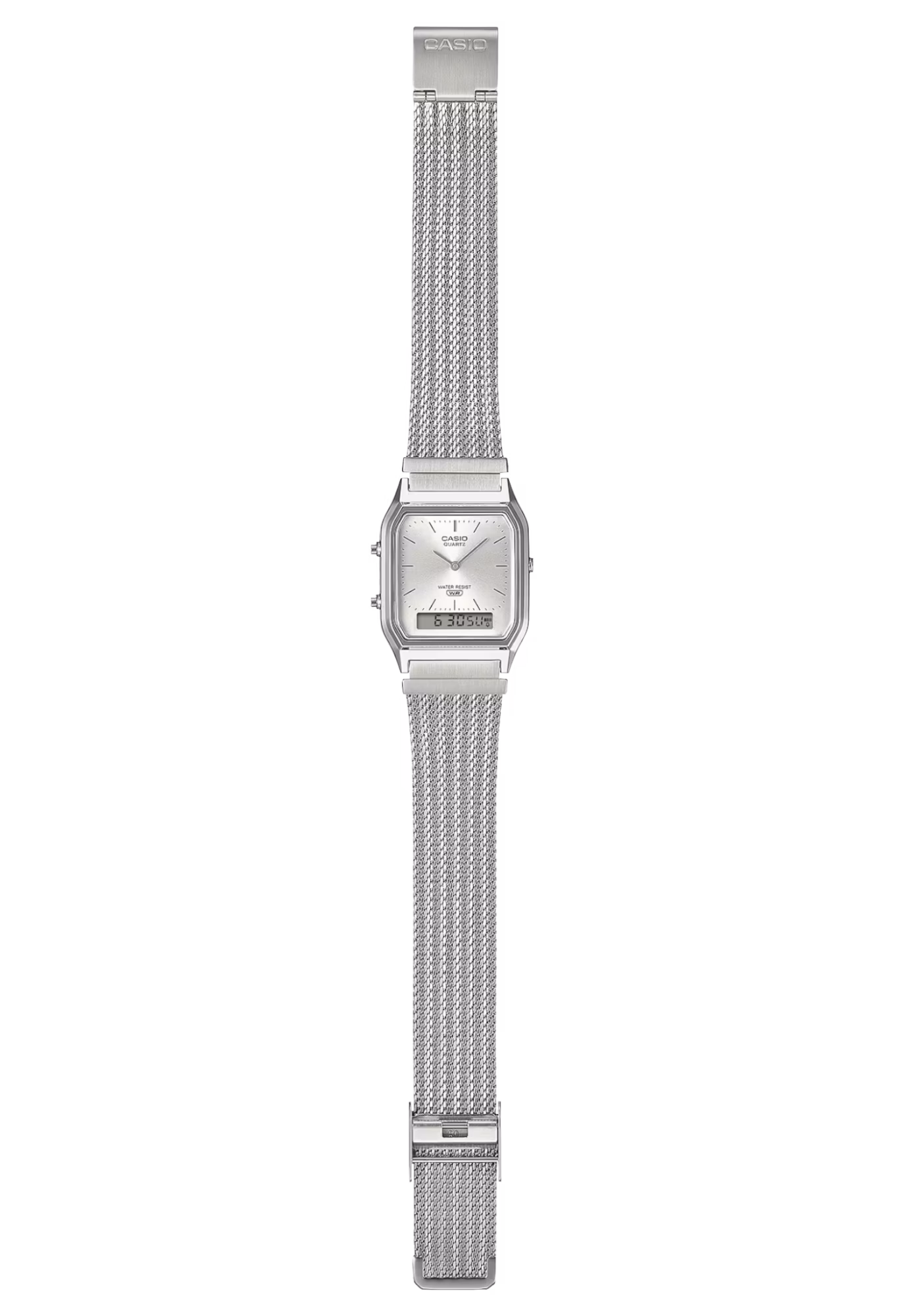 CASIO 卡西歐 AQ-230EM-7A 白色 復古方形腕錶