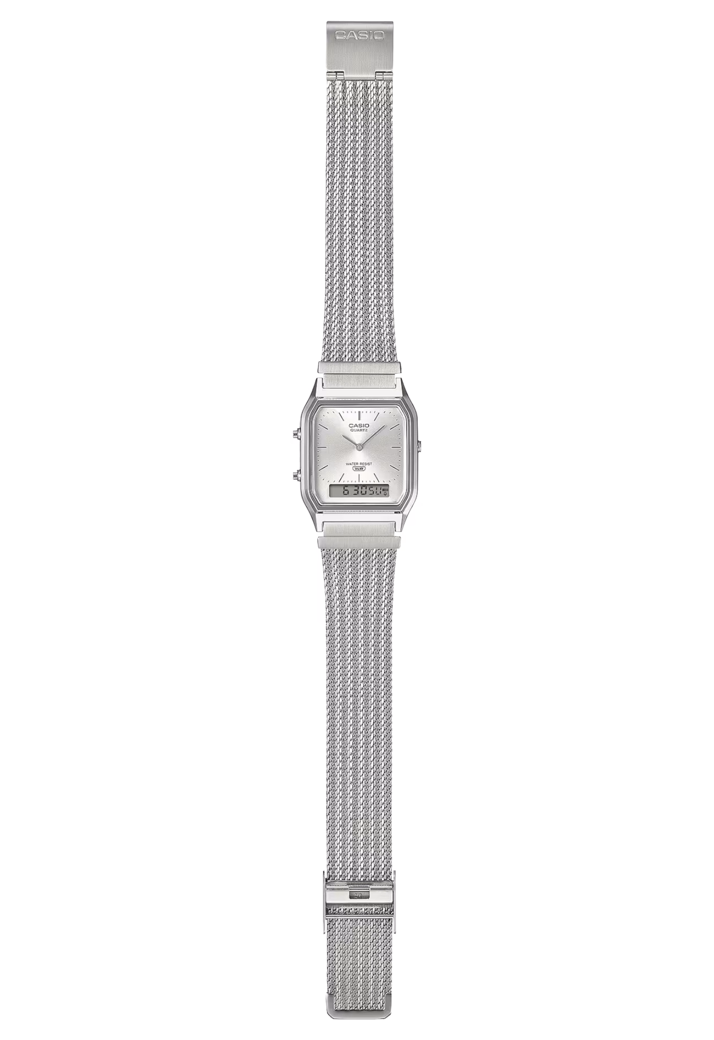 CASIO 卡西歐 AQ-230EM-7A 白色 復古方形腕錶：圖片 4