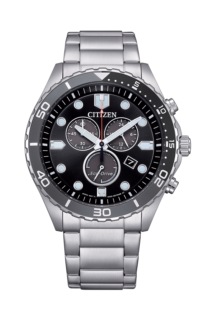 CITIZEN 星辰 Chronograph 三眼計時光動能男錶 AT2568-82E