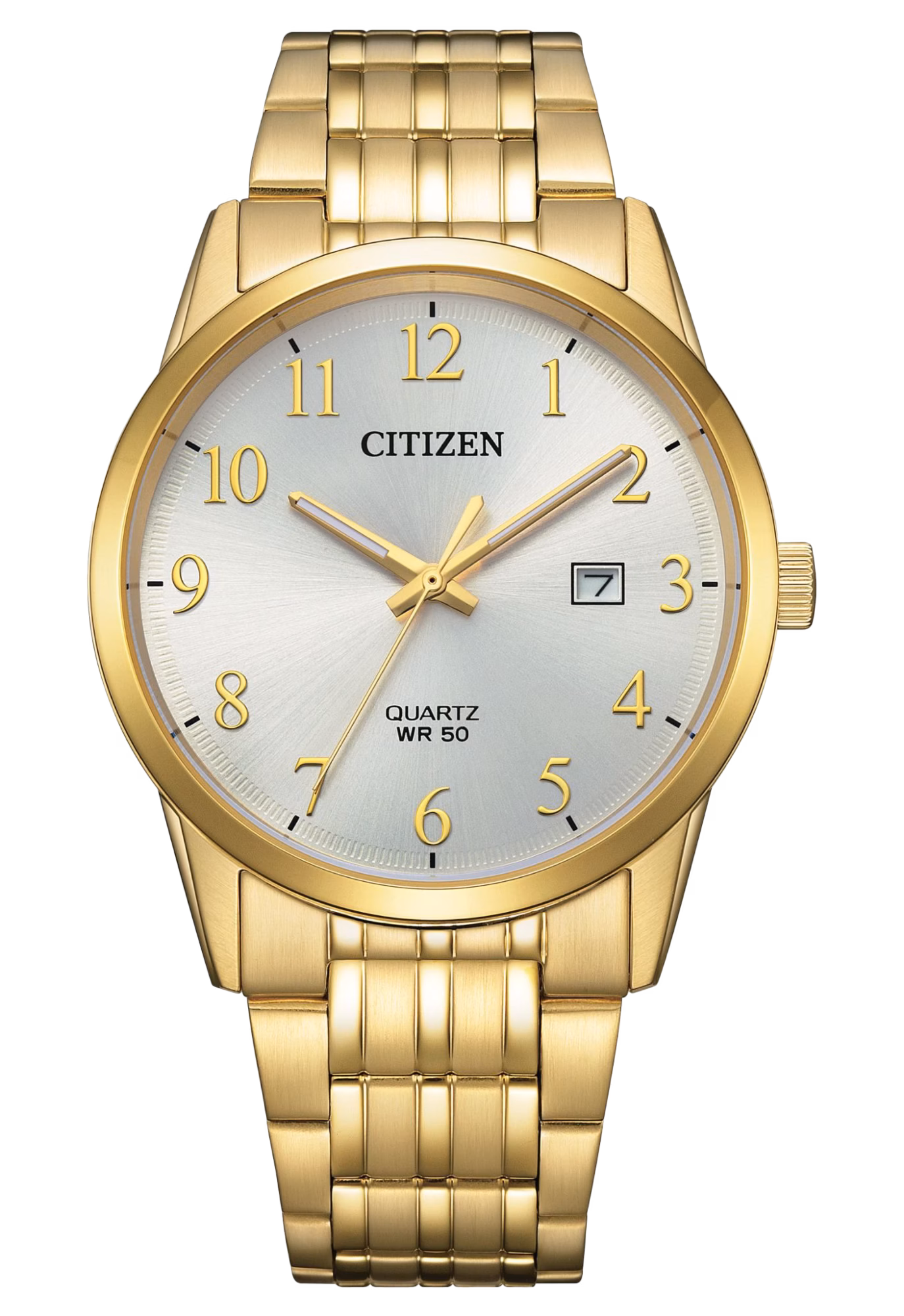 CITIZEN 星辰 GENT’S 金色 簡約三針男錶 BI5009-58A