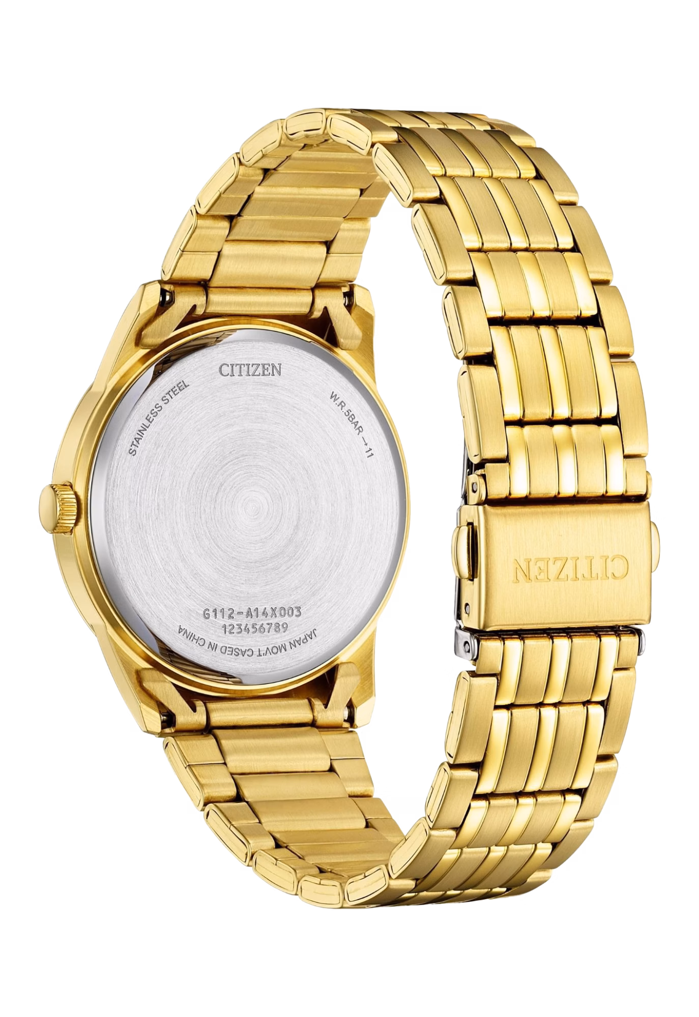 CITIZEN 星辰 GENT’S 金色 簡約三針男錶 BI5009-58A