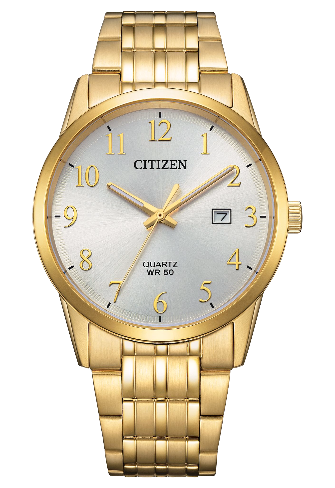 CITIZEN 星辰 GENT’S 金色 簡約三針男錶 BI5009-58A：圖片 1
