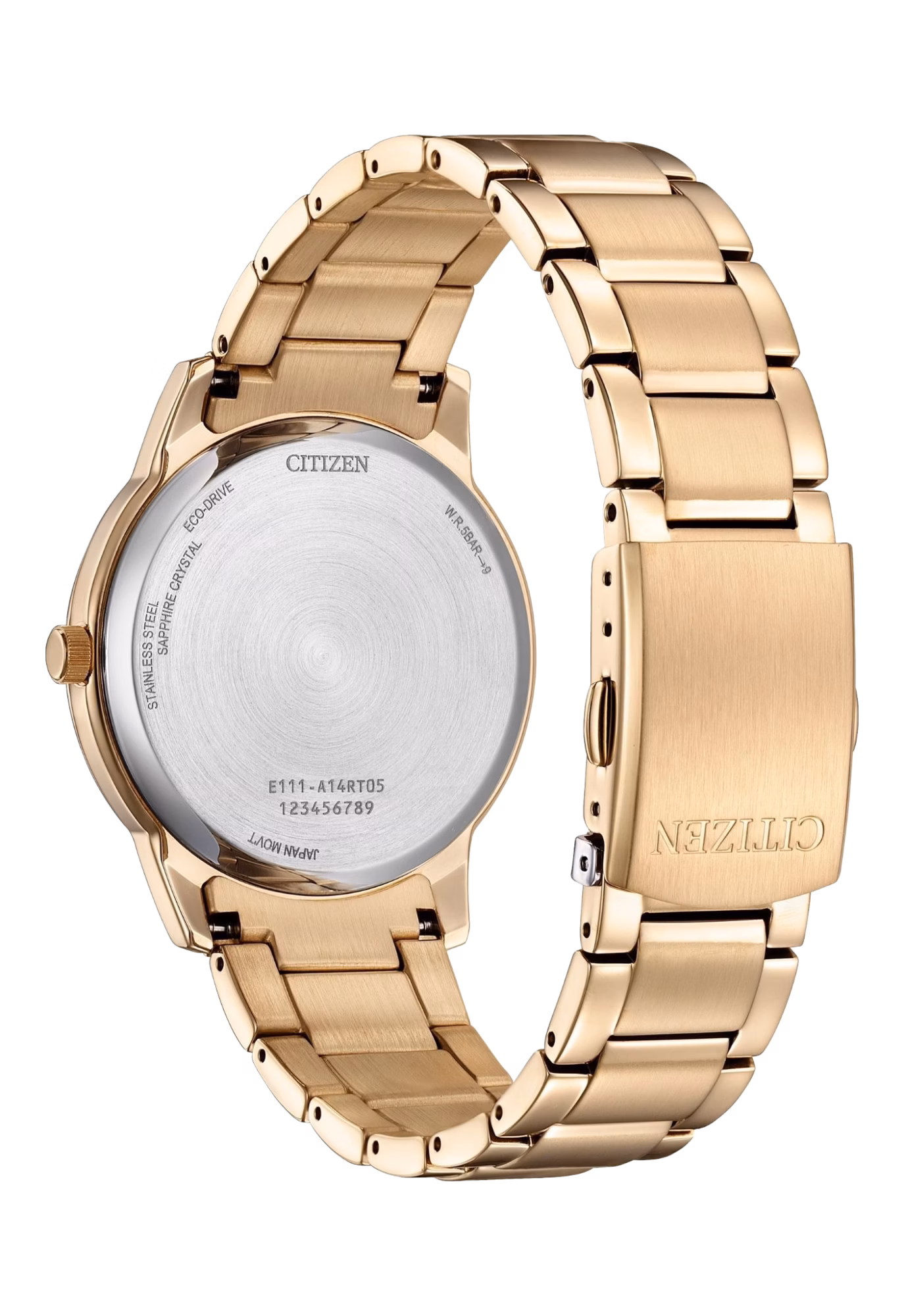 CITIZEN 星辰 Eco-Drive 簡約三針情侶對錶男錶 玫瑰金 BM6973-97A