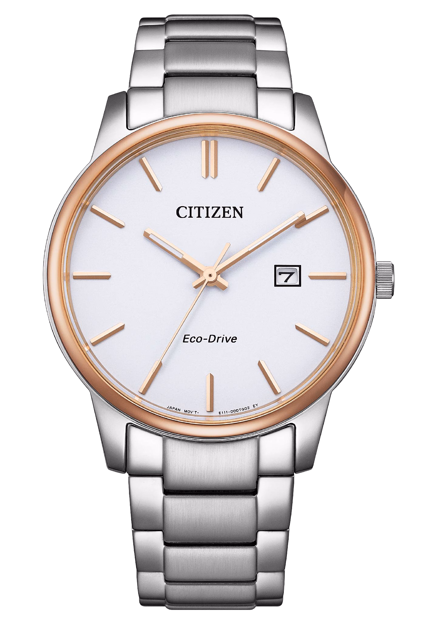 CITIZEN 星辰 Eco-Drive 簡約三針情侶對錶男錶 白金 BM6979-91A：圖片 1