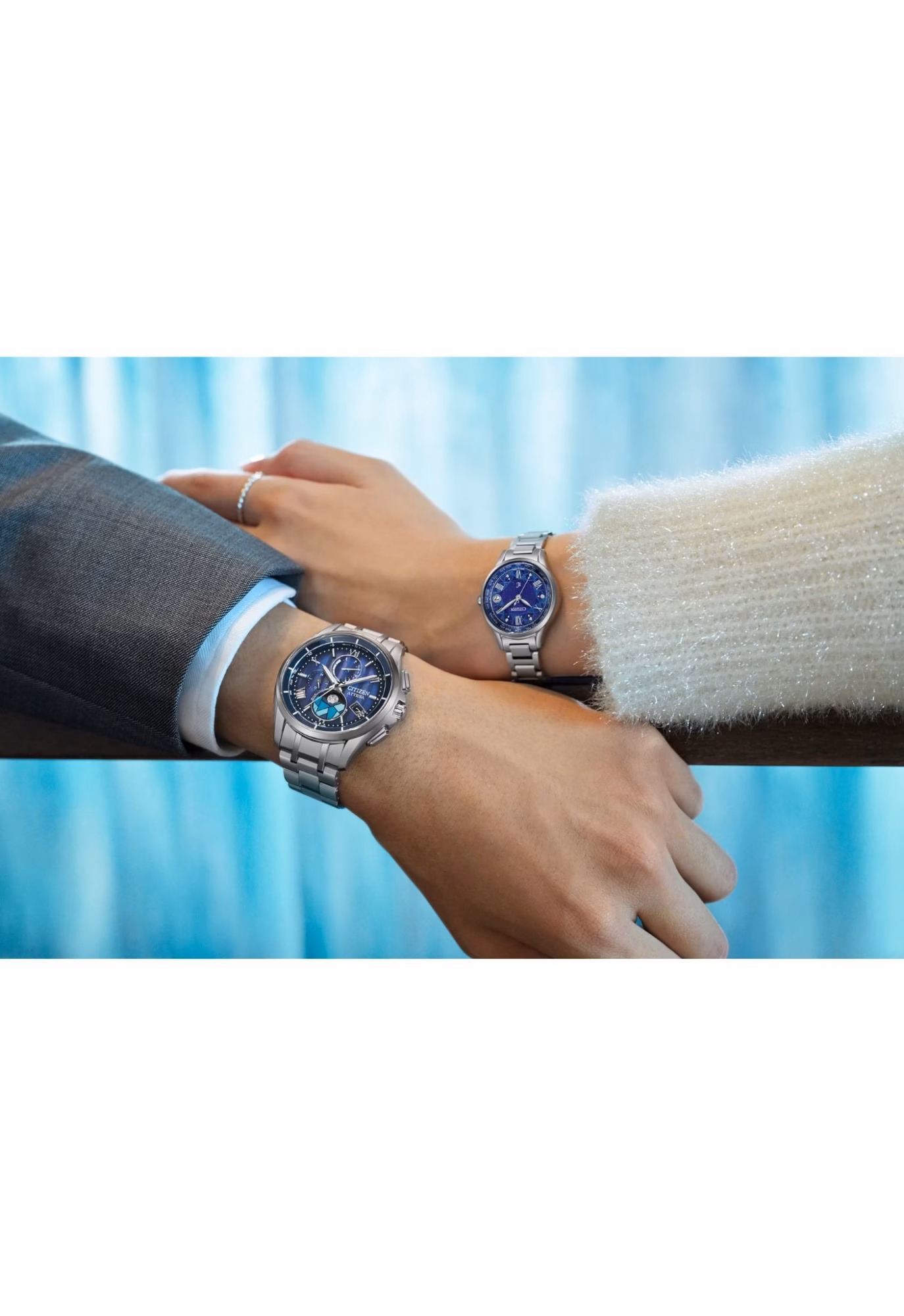 CITIZEN 星辰 ATTESA DEAR Collection 限量款 冬日琉光 鈦金屬光動能電波錶 BY1000-51L