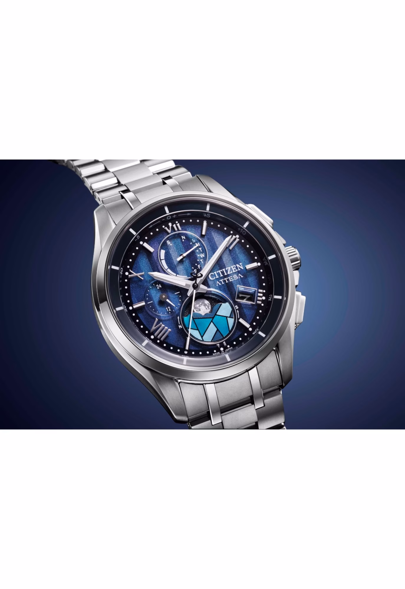 CITIZEN 星辰 ATTESA DEAR Collection 限量款 冬日琉光 鈦金屬光動能電波錶 BY1000-51L
