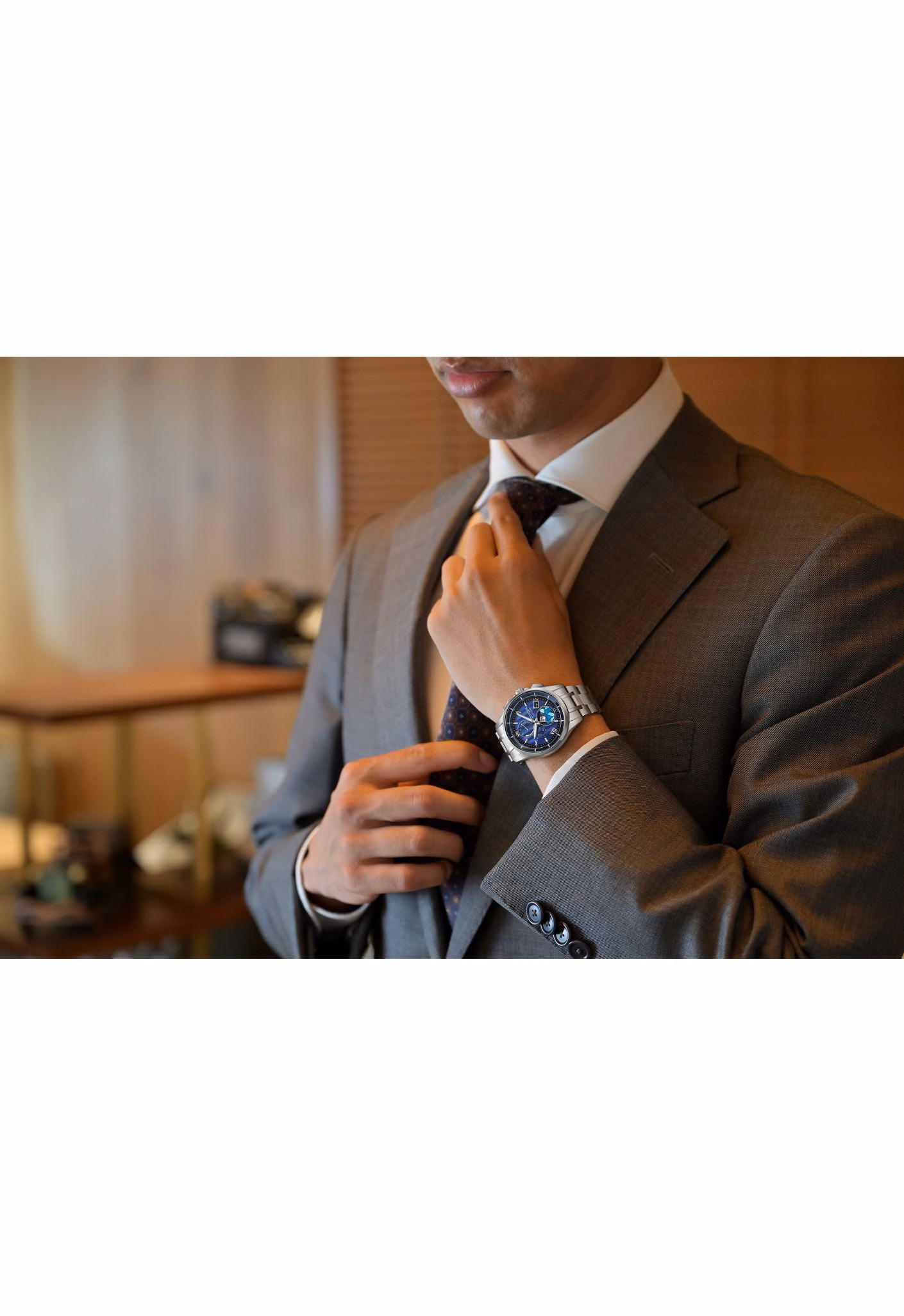 CITIZEN 星辰 ATTESA DEAR Collection 限量款 冬日琉光 鈦金屬光動能電波錶 BY1000-51L：圖片 8