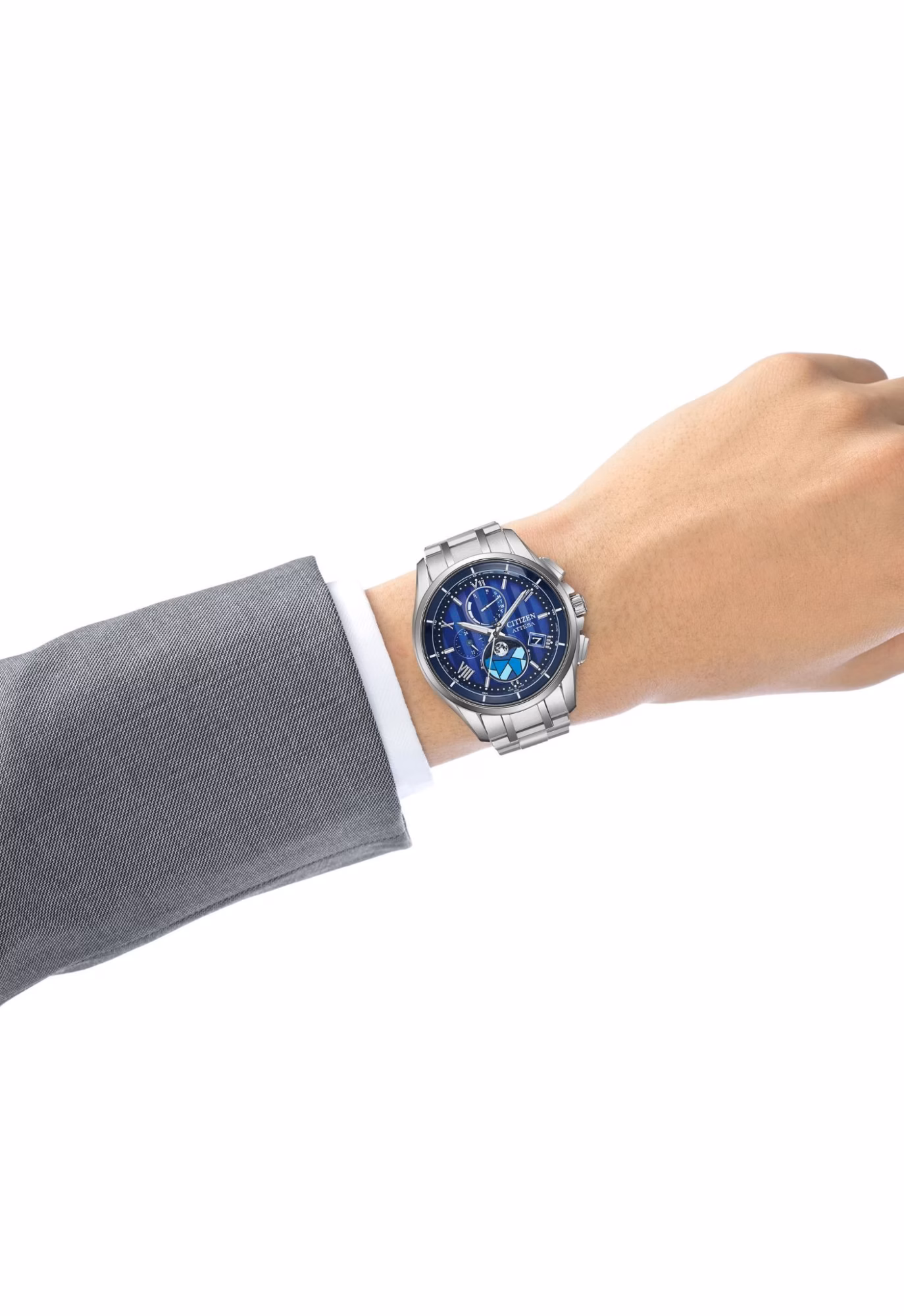 CITIZEN 星辰 ATTESA DEAR Collection 限量款 冬日琉光 鈦金屬光動能電波錶 BY1000-51L