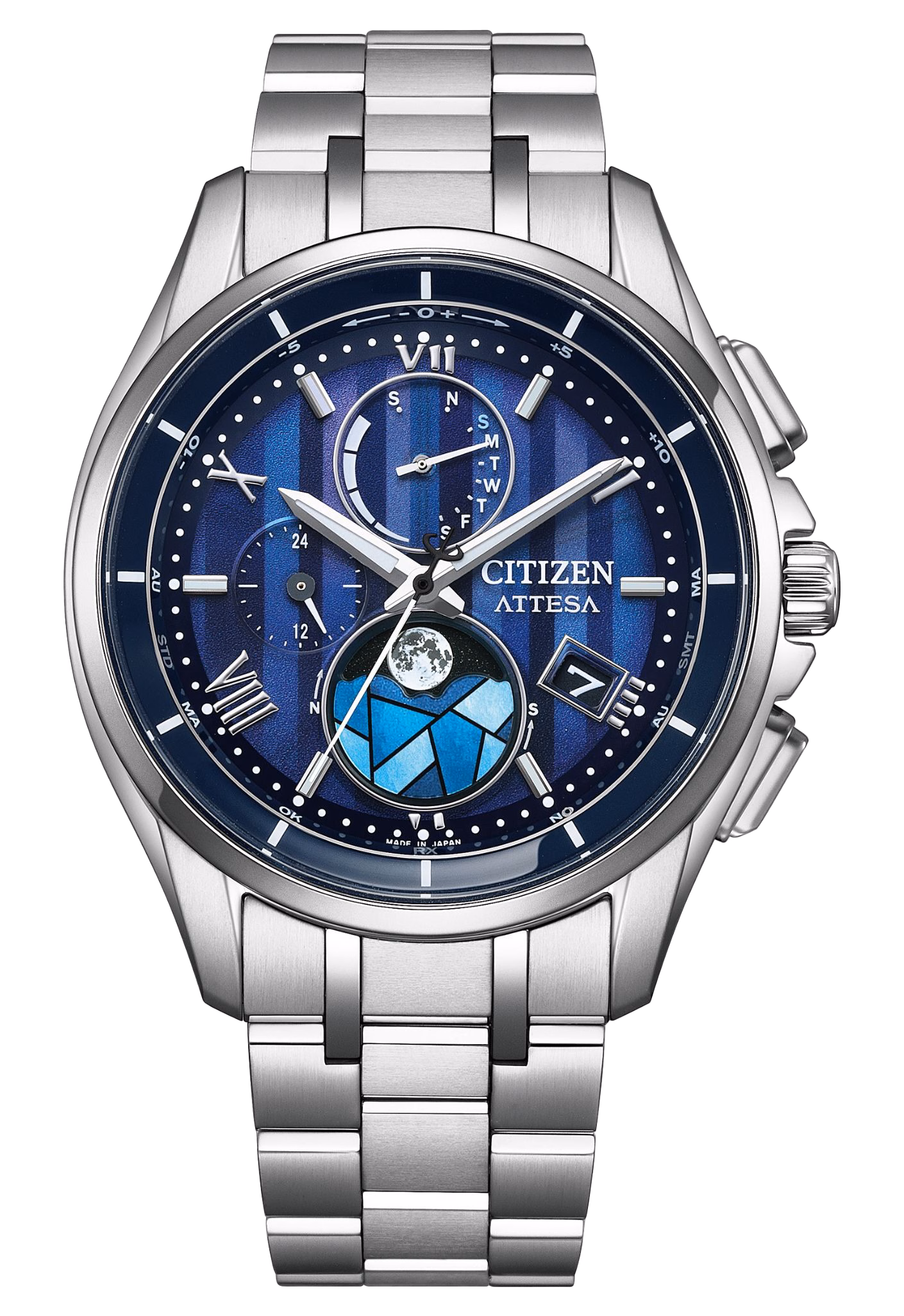 CITIZEN 星辰 ATTESA DEAR Collection 限量款 冬日琉光 鈦金屬光動能電波錶 BY1000-51L：圖片 1