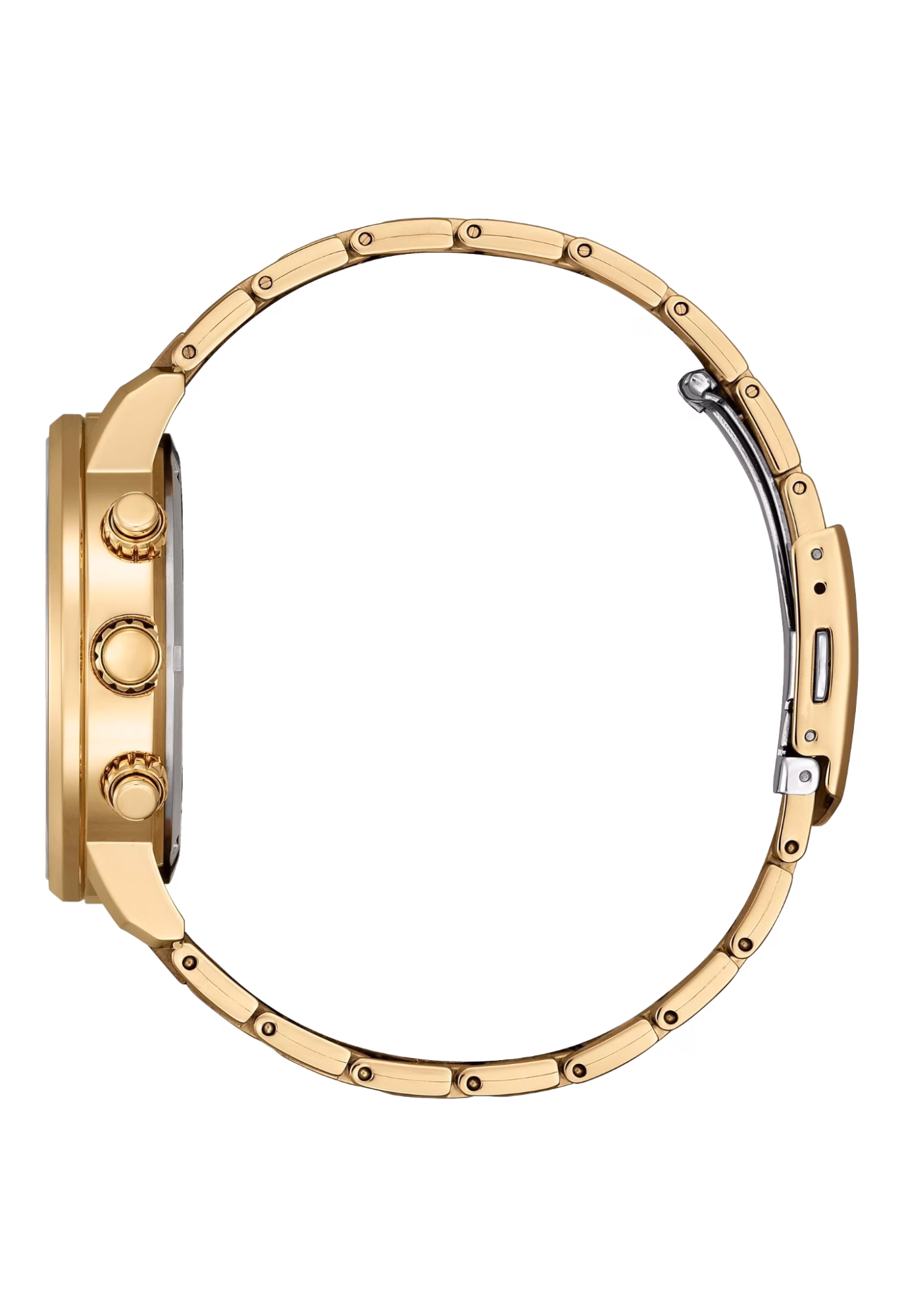 CITIZEN 星辰 Chronograph 金色 三眼計時光動能男錶 CA0843-89L