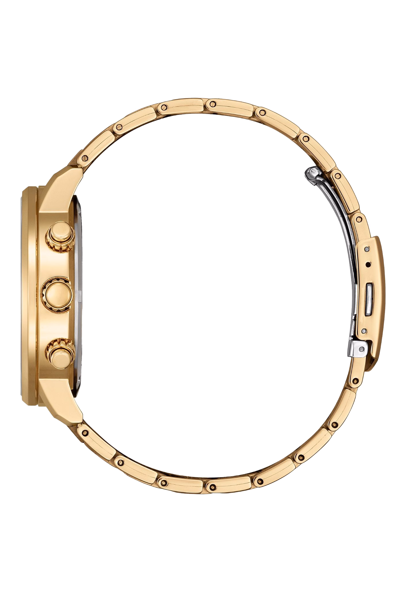 CITIZEN 星辰 Chronograph 金色 三眼計時光動能男錶 CA0843-89L：圖片 3