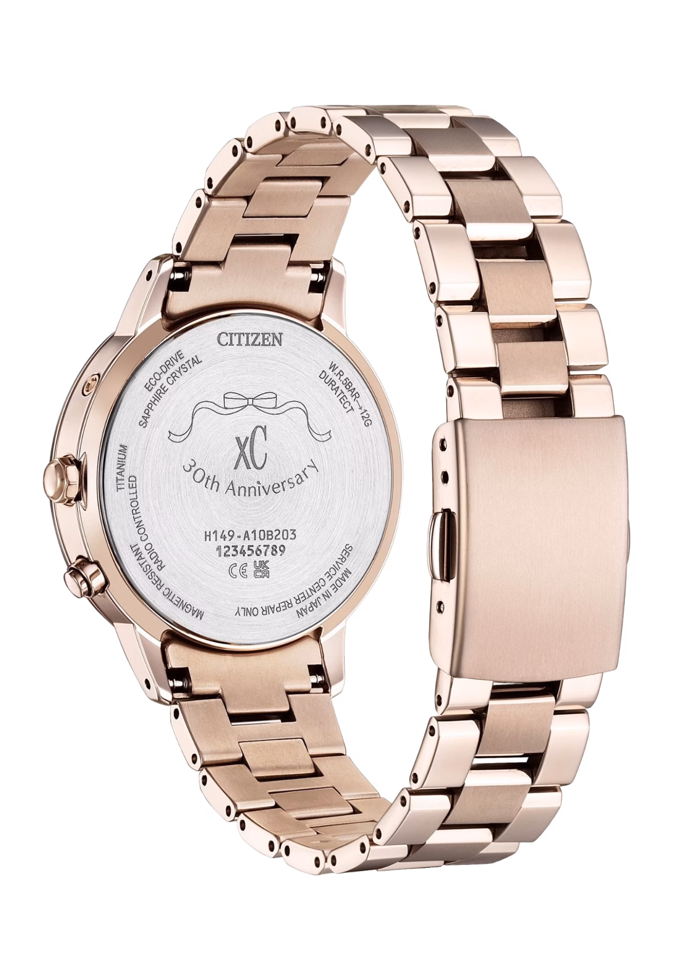 CITIZEN 星辰 xC Sakura pink 限定花嫁櫻花粉廣告款 光動能電波女錶 CB1135-52D