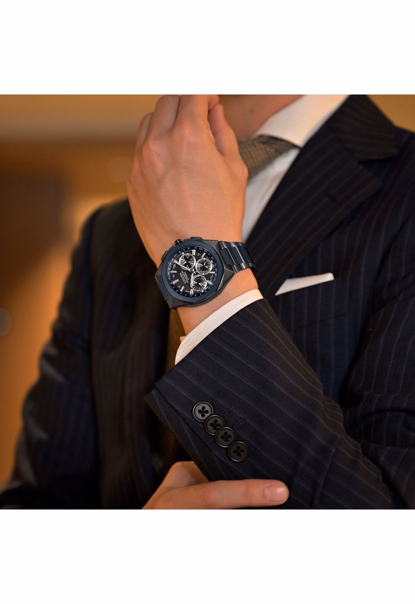 CITIZEN 星辰 ATTESA Blue Universe Collection 限量款 GPS衛星對時腕錶 CC4106-74E：圖片 11