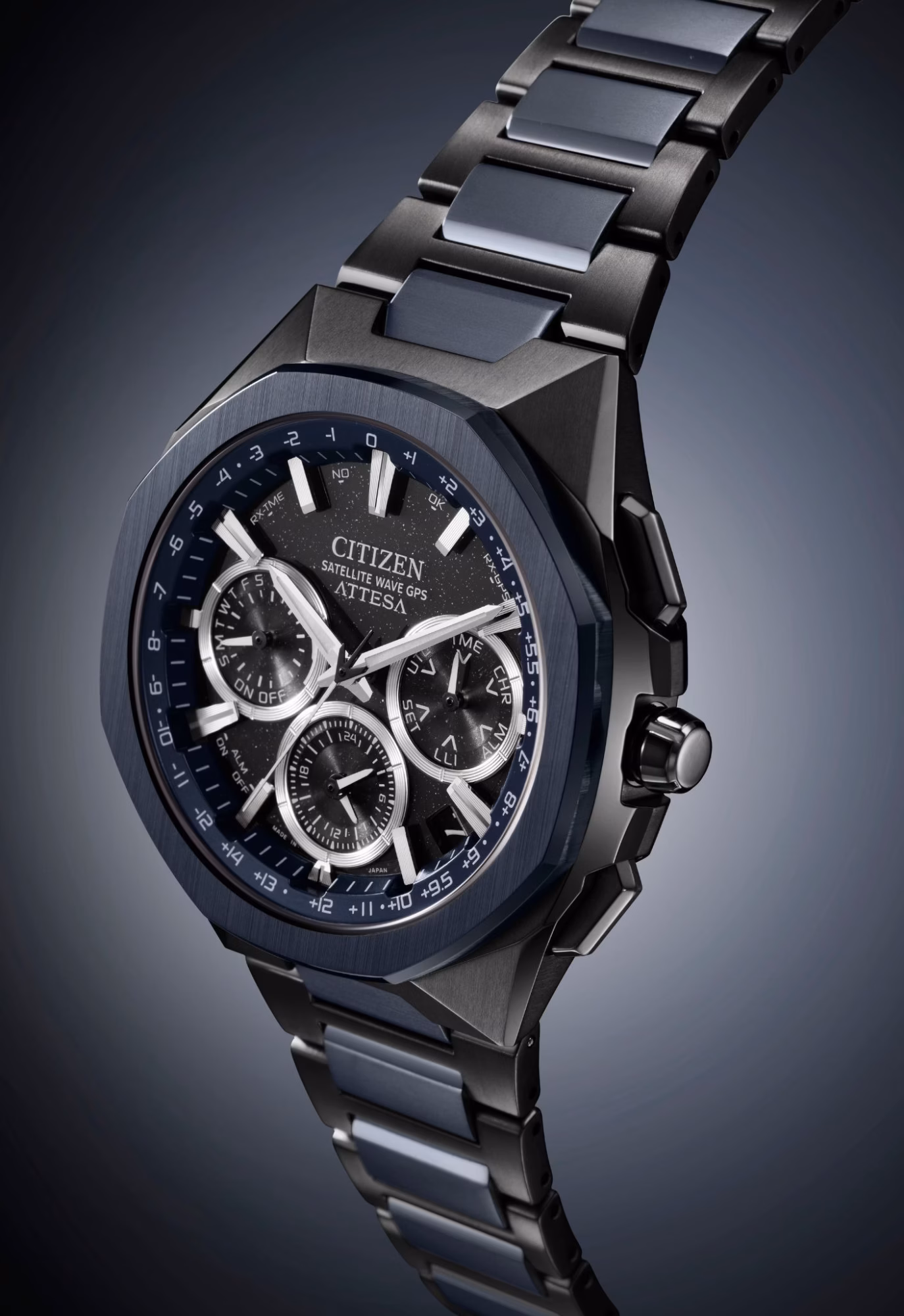 CITIZEN 星辰 ATTESA Blue Universe Collection 限量款 GPS衛星對時腕錶 CC4106-74E