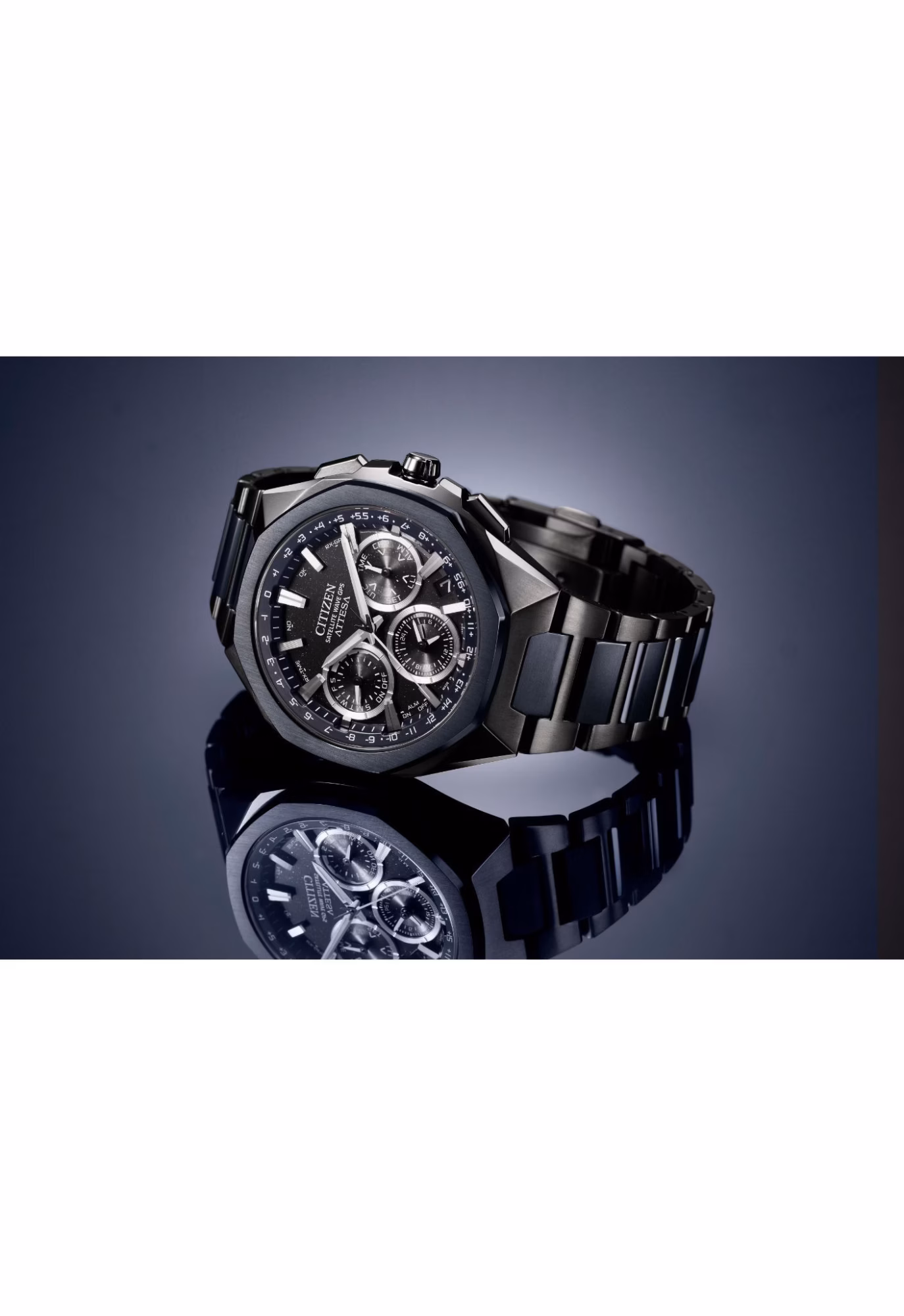 CITIZEN 星辰 ATTESA Blue Universe Collection 限量款 GPS衛星對時腕錶 CC4106-74E