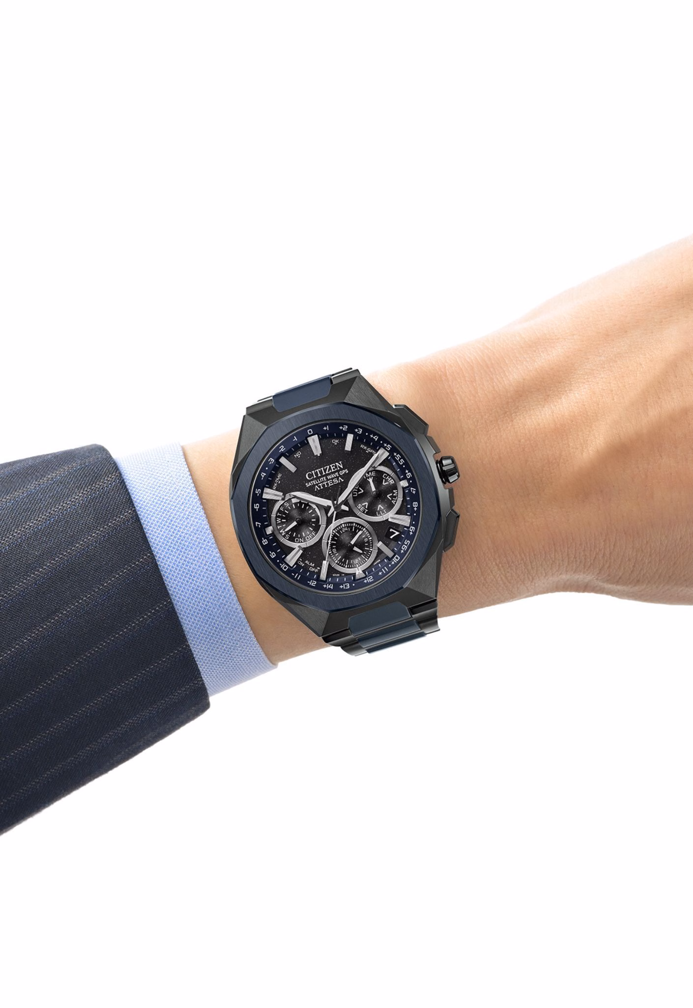 CITIZEN 星辰 ATTESA Blue Universe Collection 限量款 GPS衛星對時腕錶 CC4106-74E：圖片 9