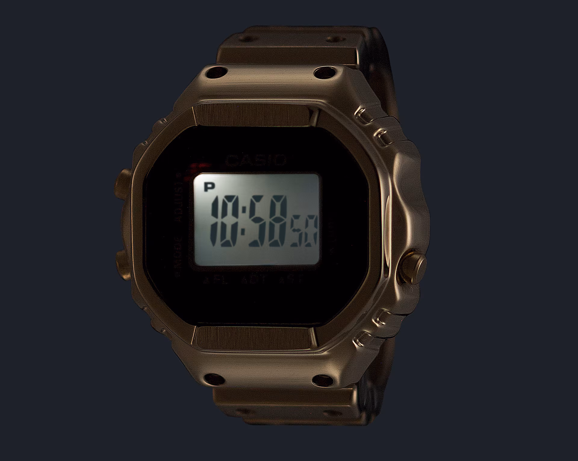 CASIO 卡西歐 CRW-001G-9 金色 戒指錶