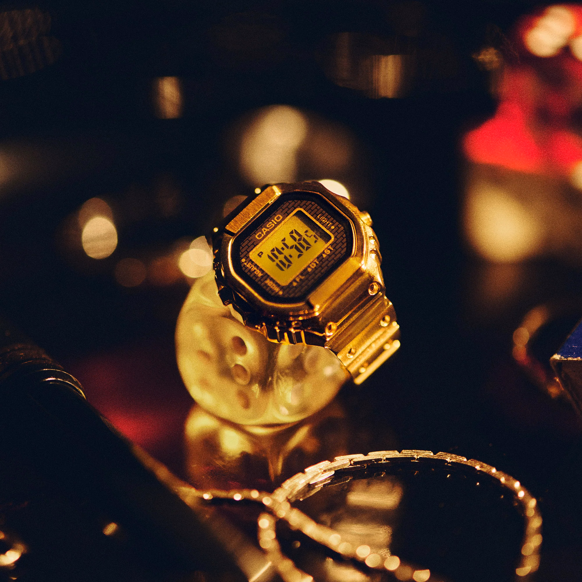 CASIO 卡西歐 CRW-001G-9 金色 戒指錶