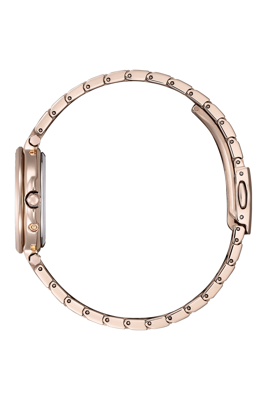 CITIZEN 星辰 xC Sakura pink 櫻花粉紅金 光動能電波女錶 EC1017-58A