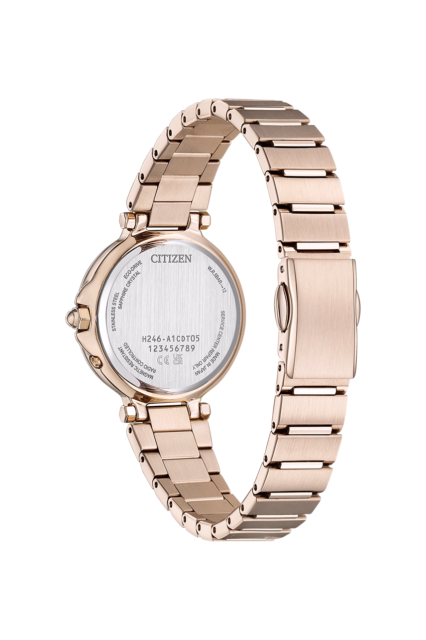 CITIZEN 星辰 xC Sakura pink 櫻花粉紅金 光動能電波女錶 EC1017-58A