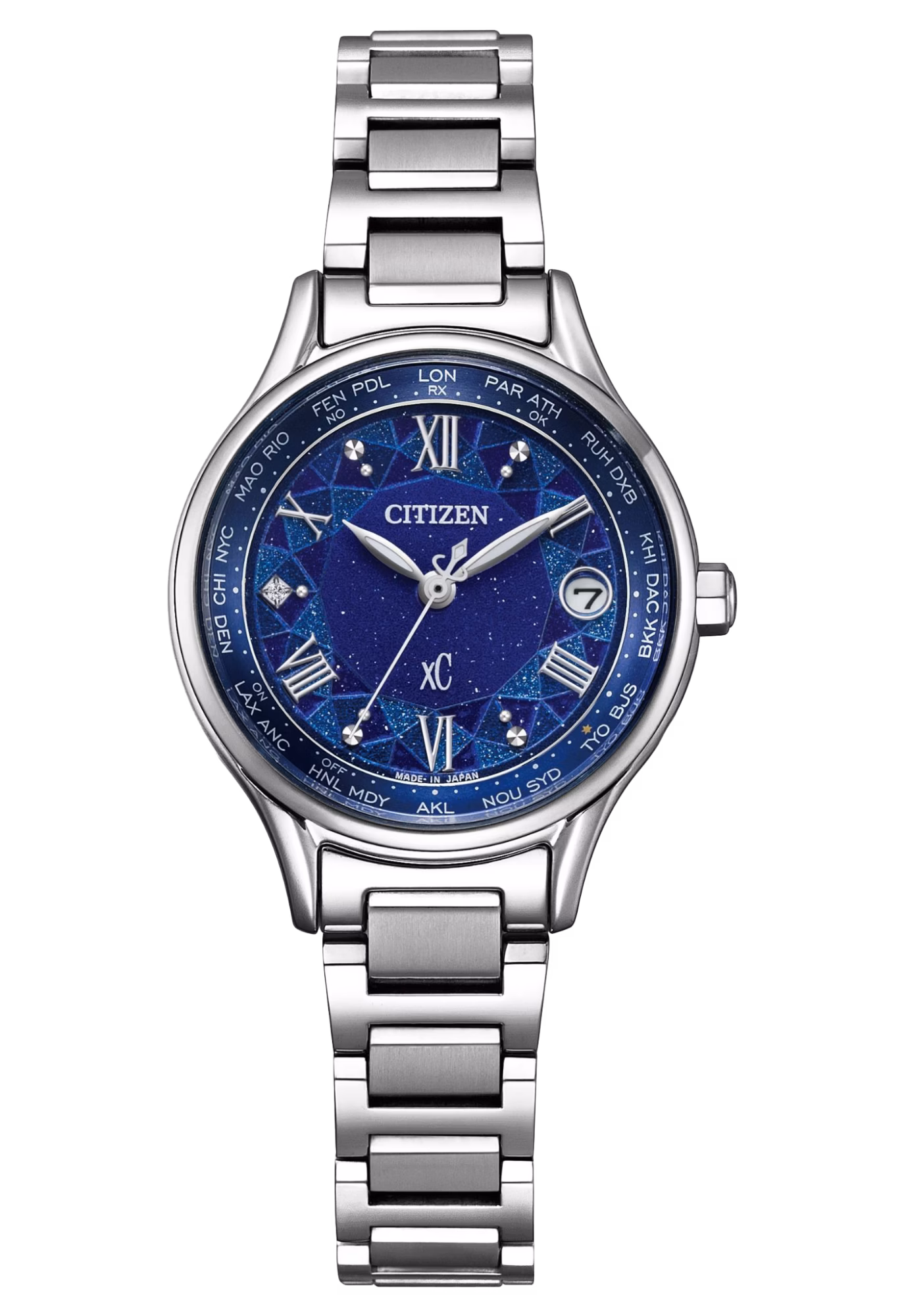 CITIZEN 星辰 xC DEAR Collection 冬日琉光列 限量光動能電波女錶 EC1160-71L