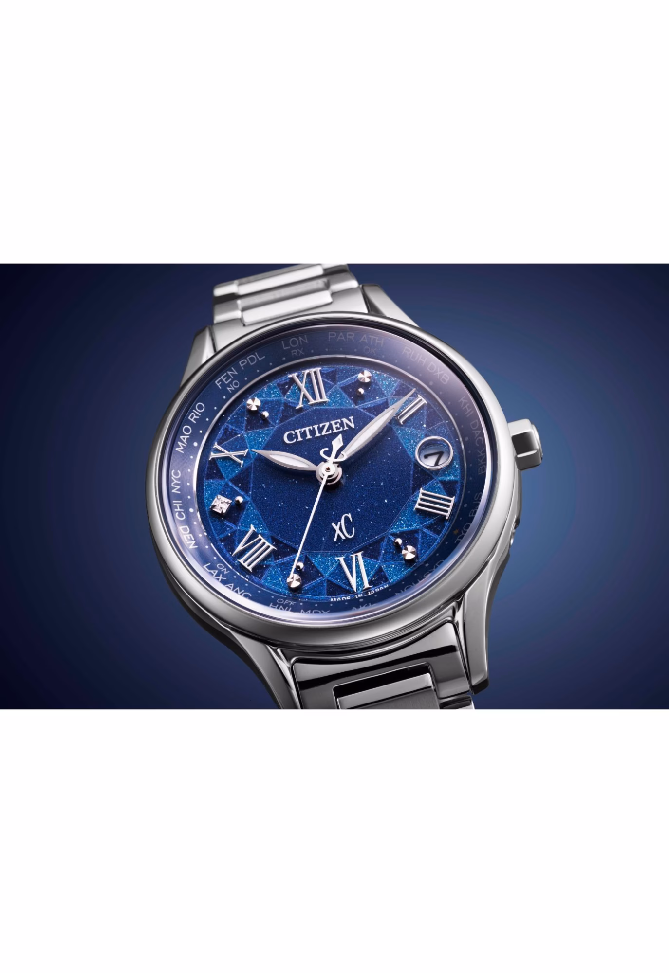 CITIZEN 星辰 xC DEAR Collection 冬日琉光列 限量光動能電波女錶 EC1160-71L